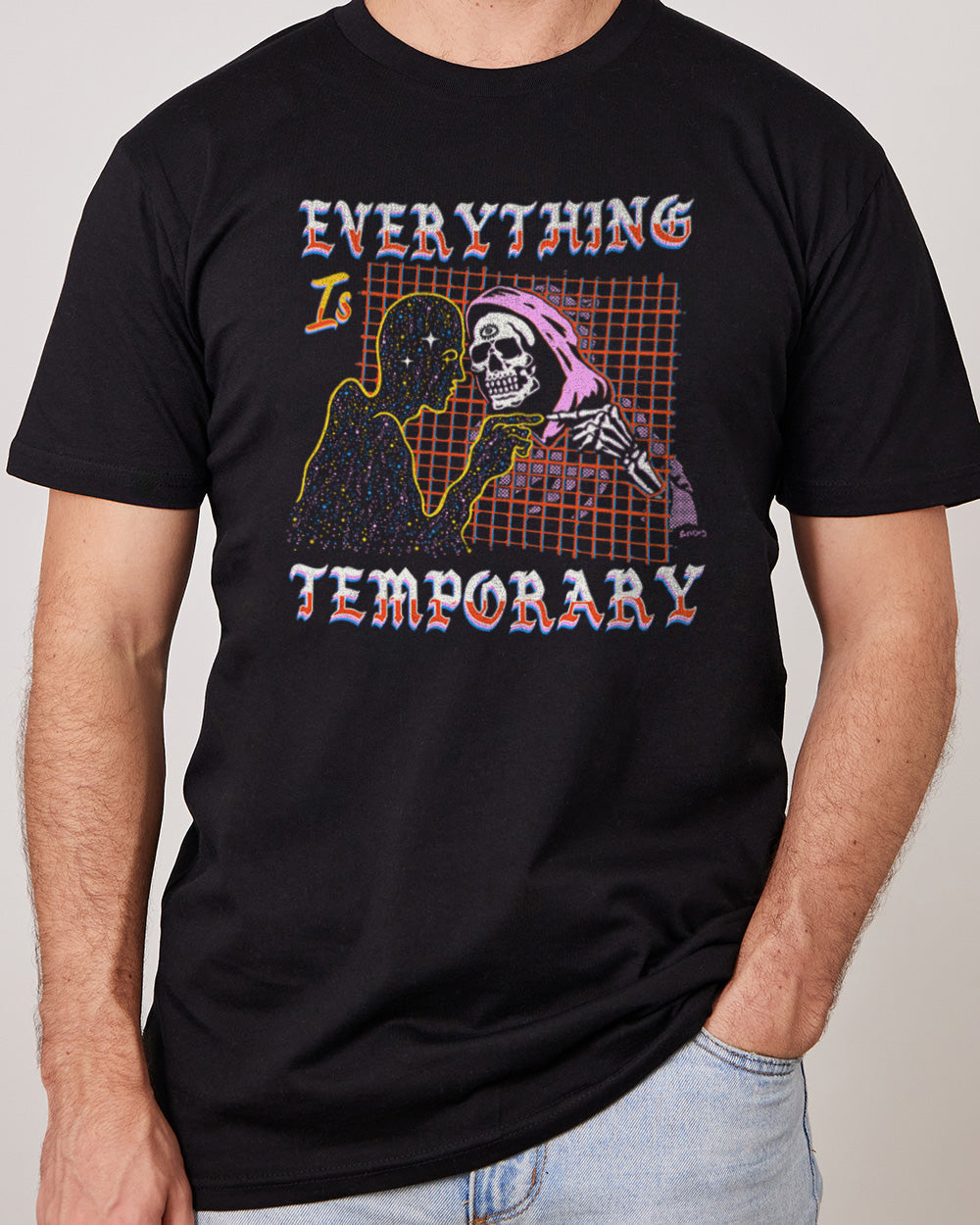 Everything is Temporary T-Shirt Australia Online #colour_black
