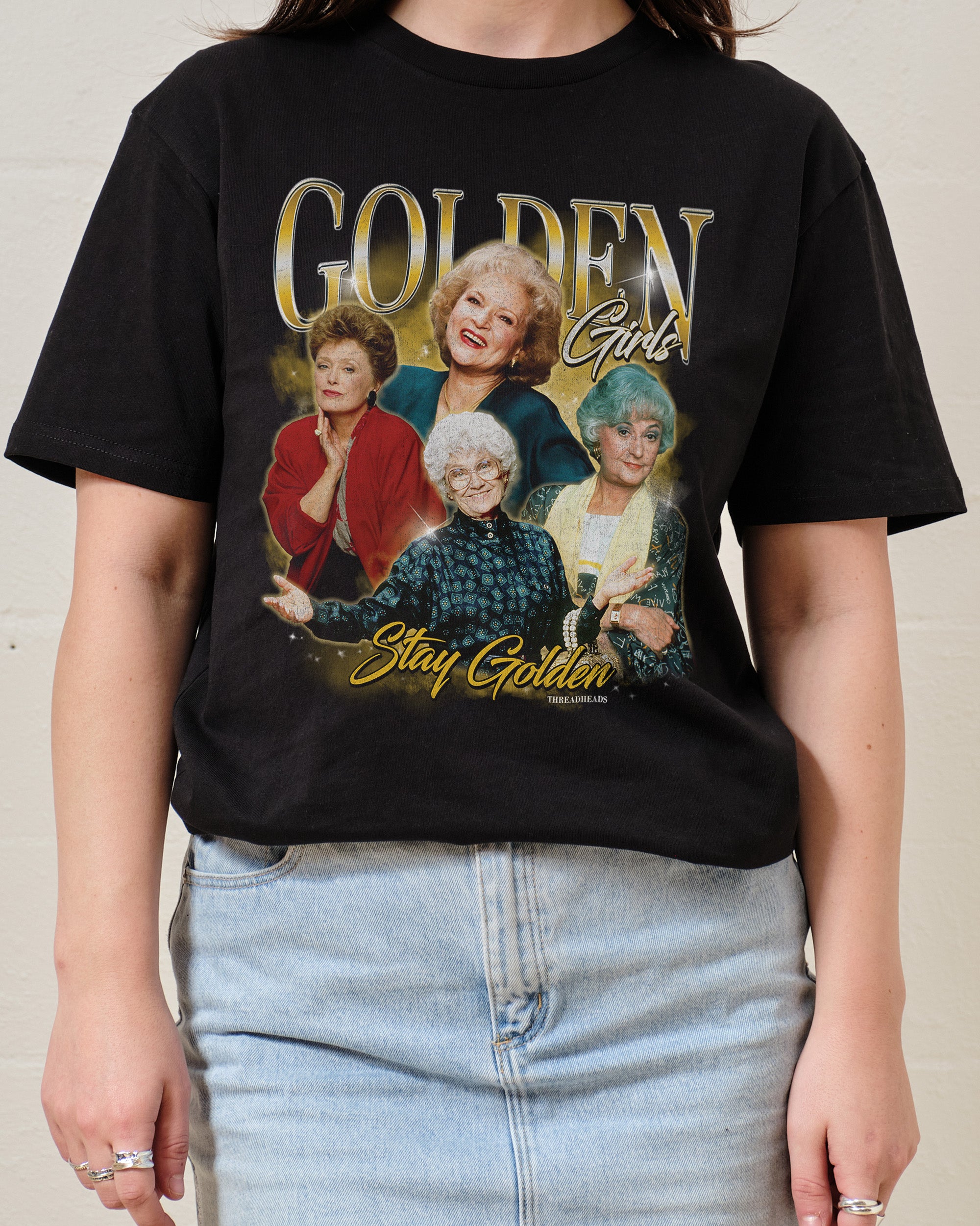Vintage Golden Girls T-Shirt Australia Online Black