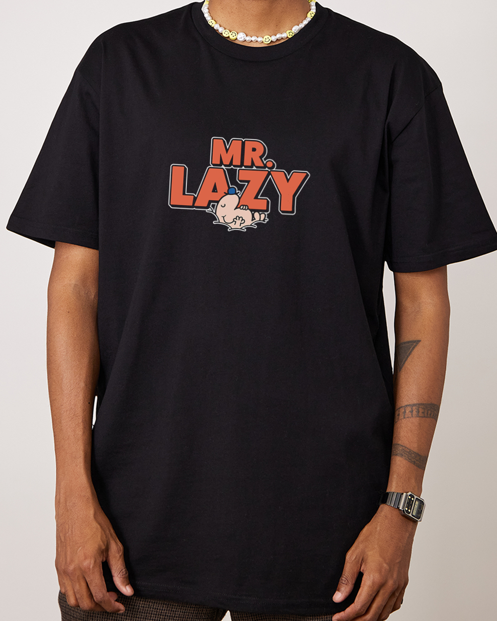 Mr. Lazy T-Shirt Australia Online #colour_black