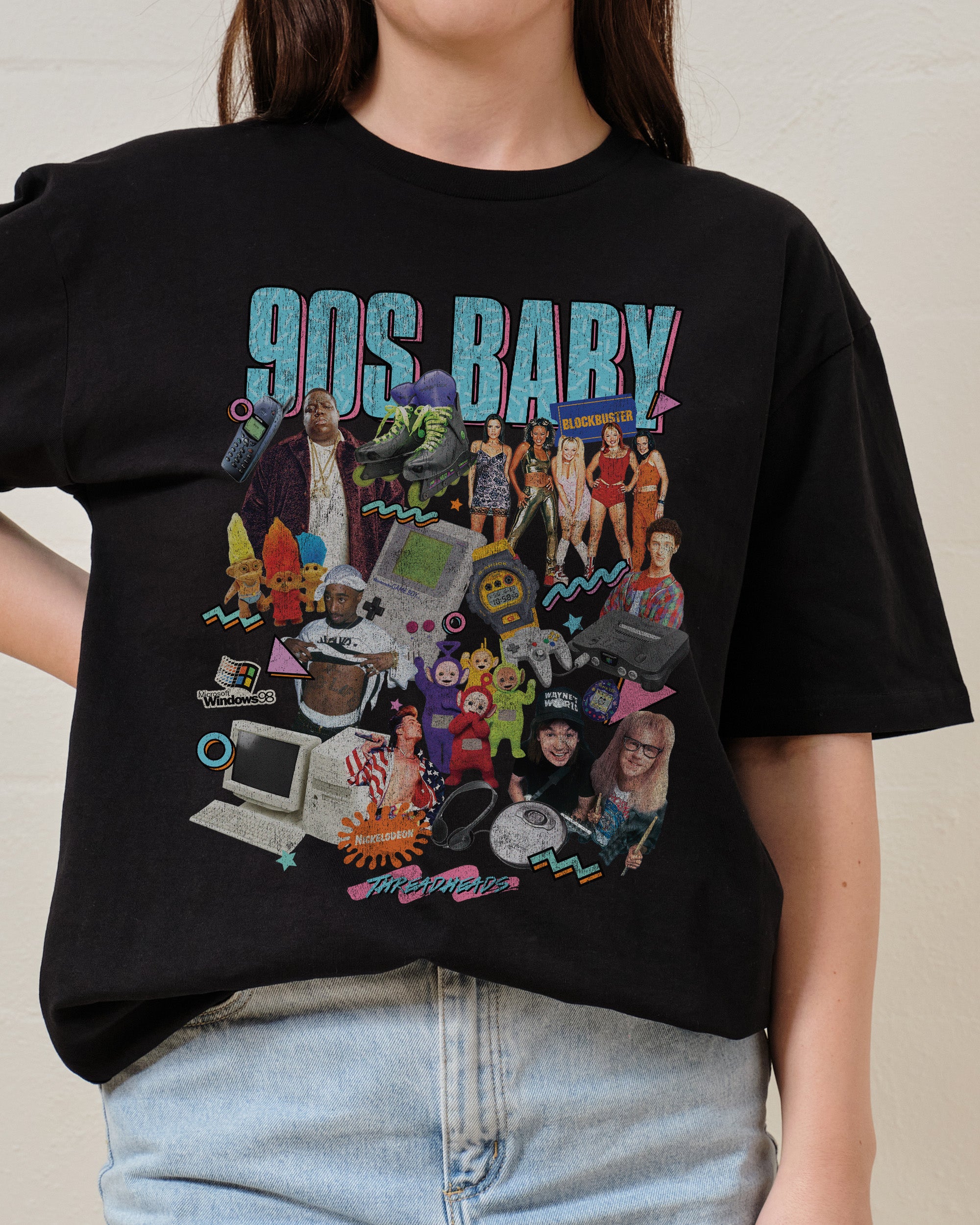 Those 90s Vibes T-Shirt Australia Online Black