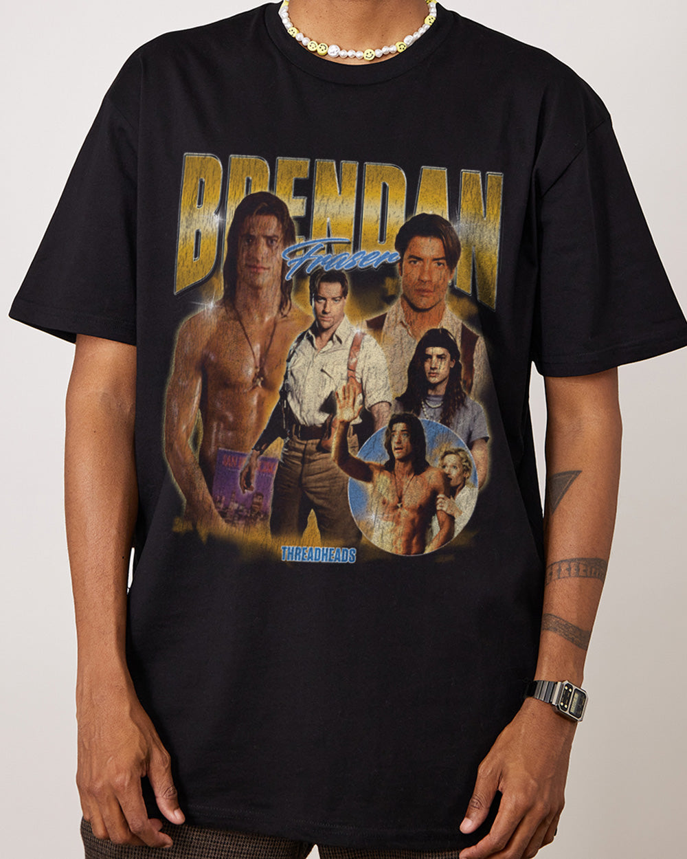 Brendan Fraser T-Shirt Australia Online Black