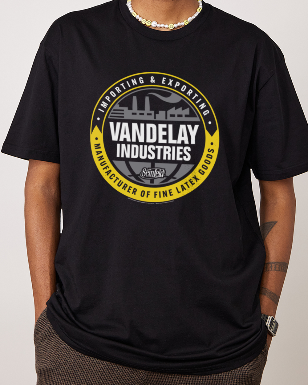 Vandelay Industries Logo T-Shirt Black