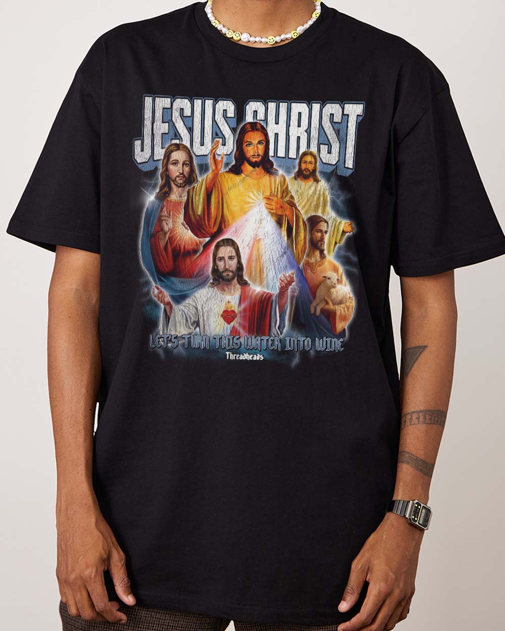 Jesus Christ T-Shirt Australia Online #colour_black