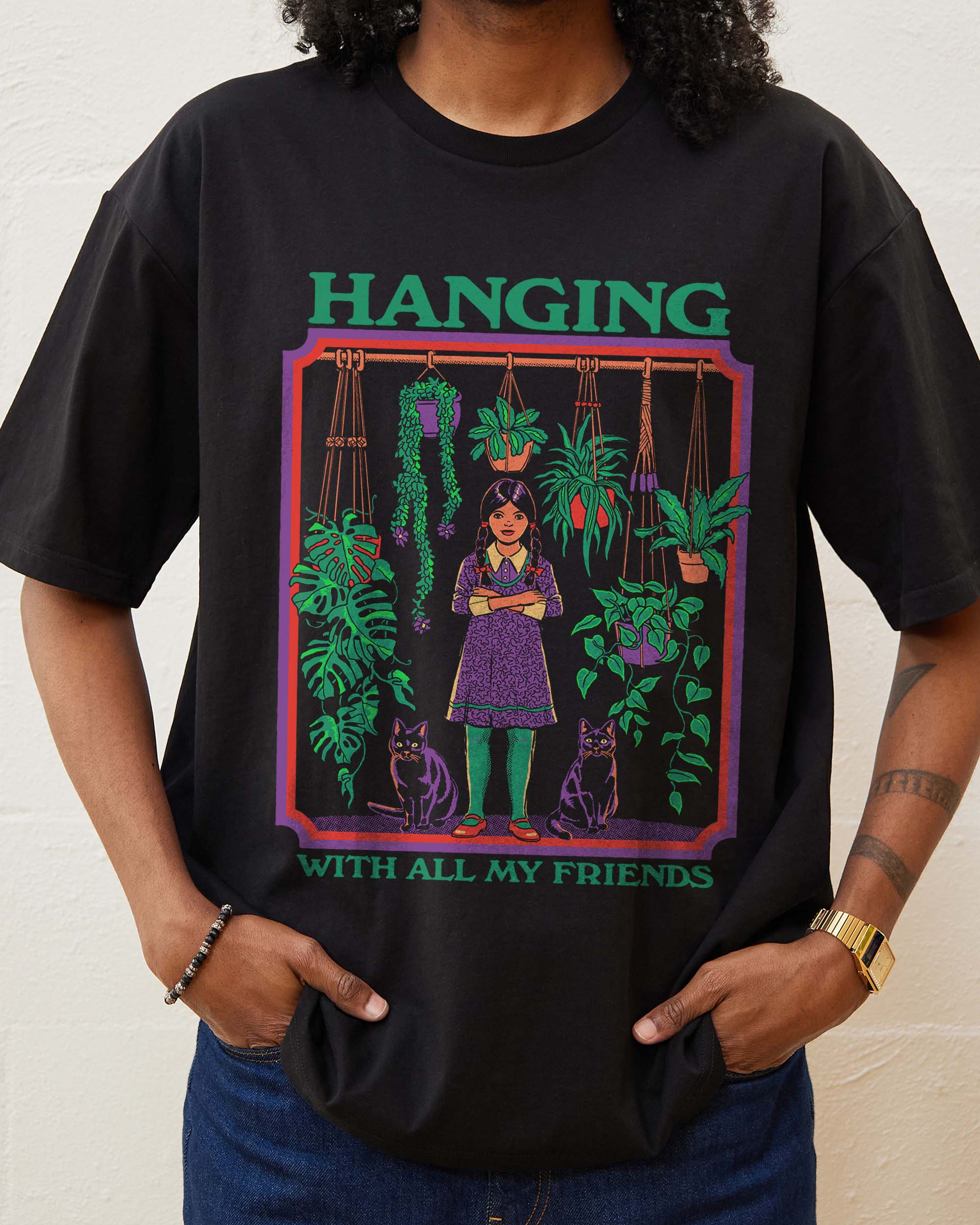 Hanging With All My Friends T-Shirt Australia Online Black