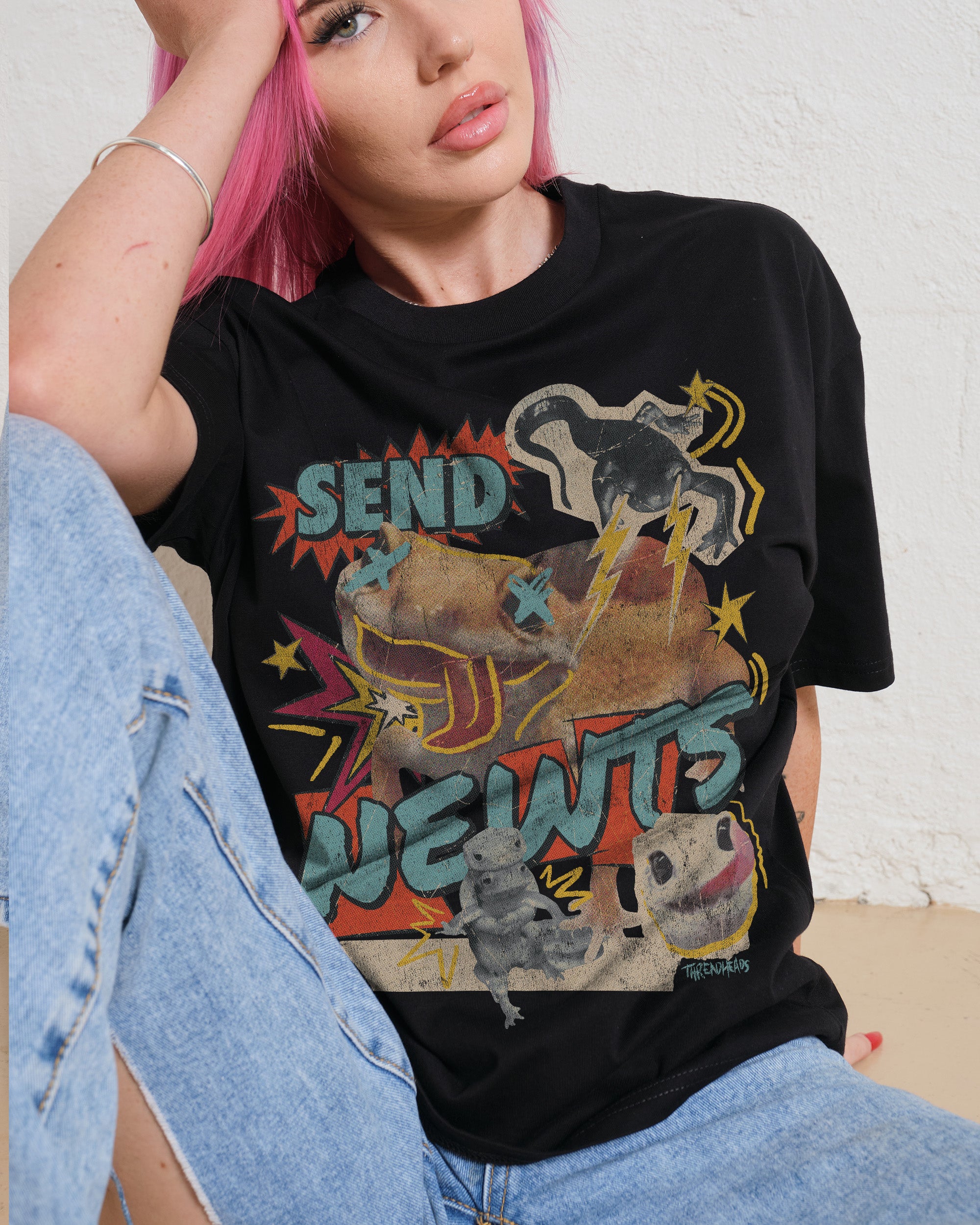 Send Newts T-Shirt Australia Online Black