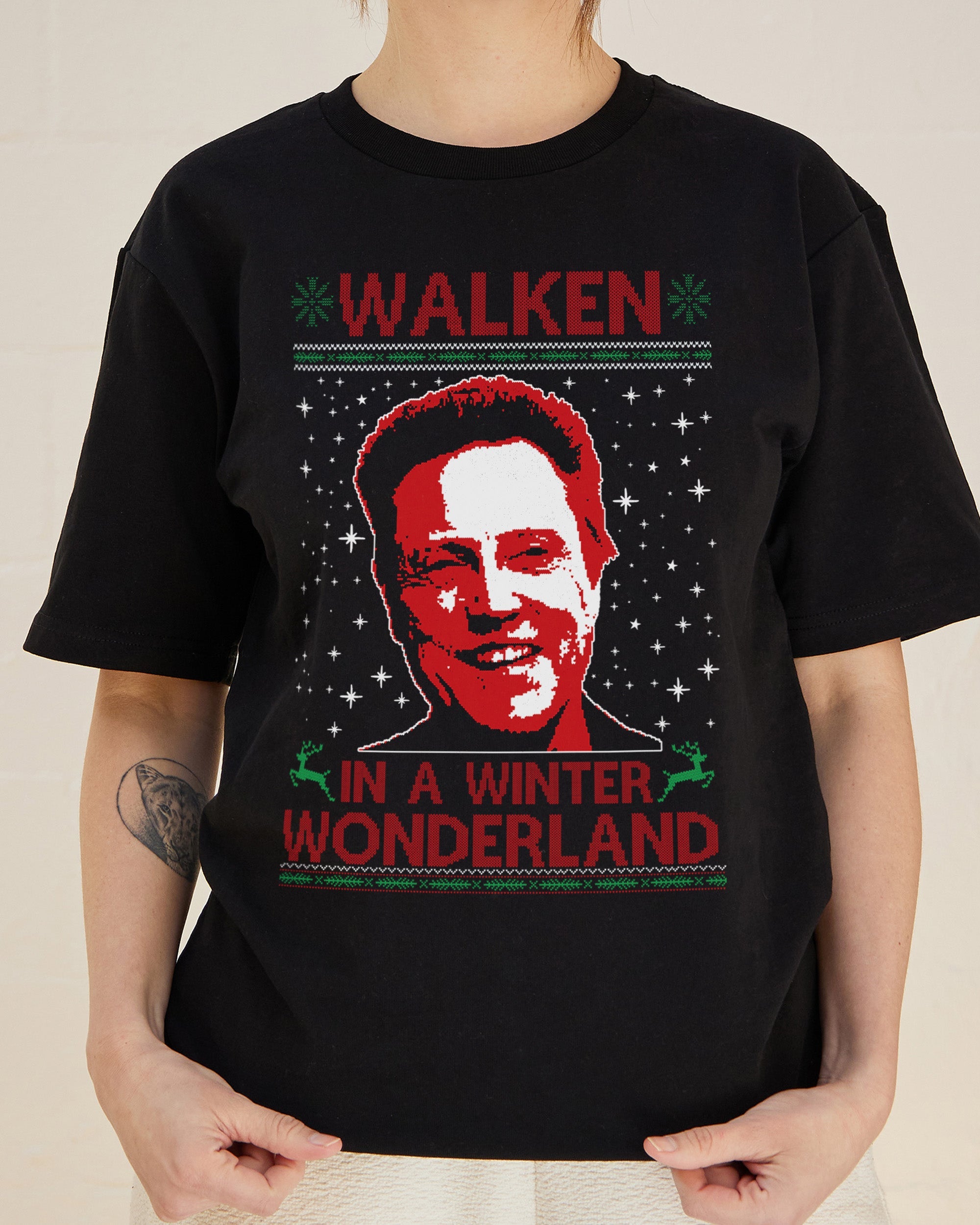 Walken In A Winter Wonderland T-Shirt Australia Online Black
