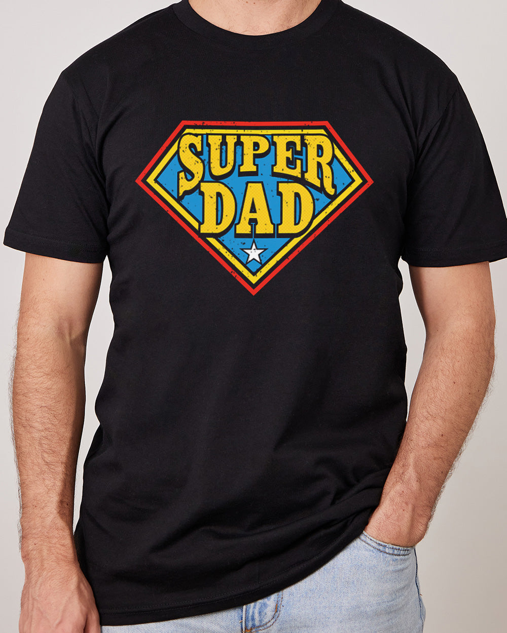 Super Dad T-Shirt Australia Online #colour_black