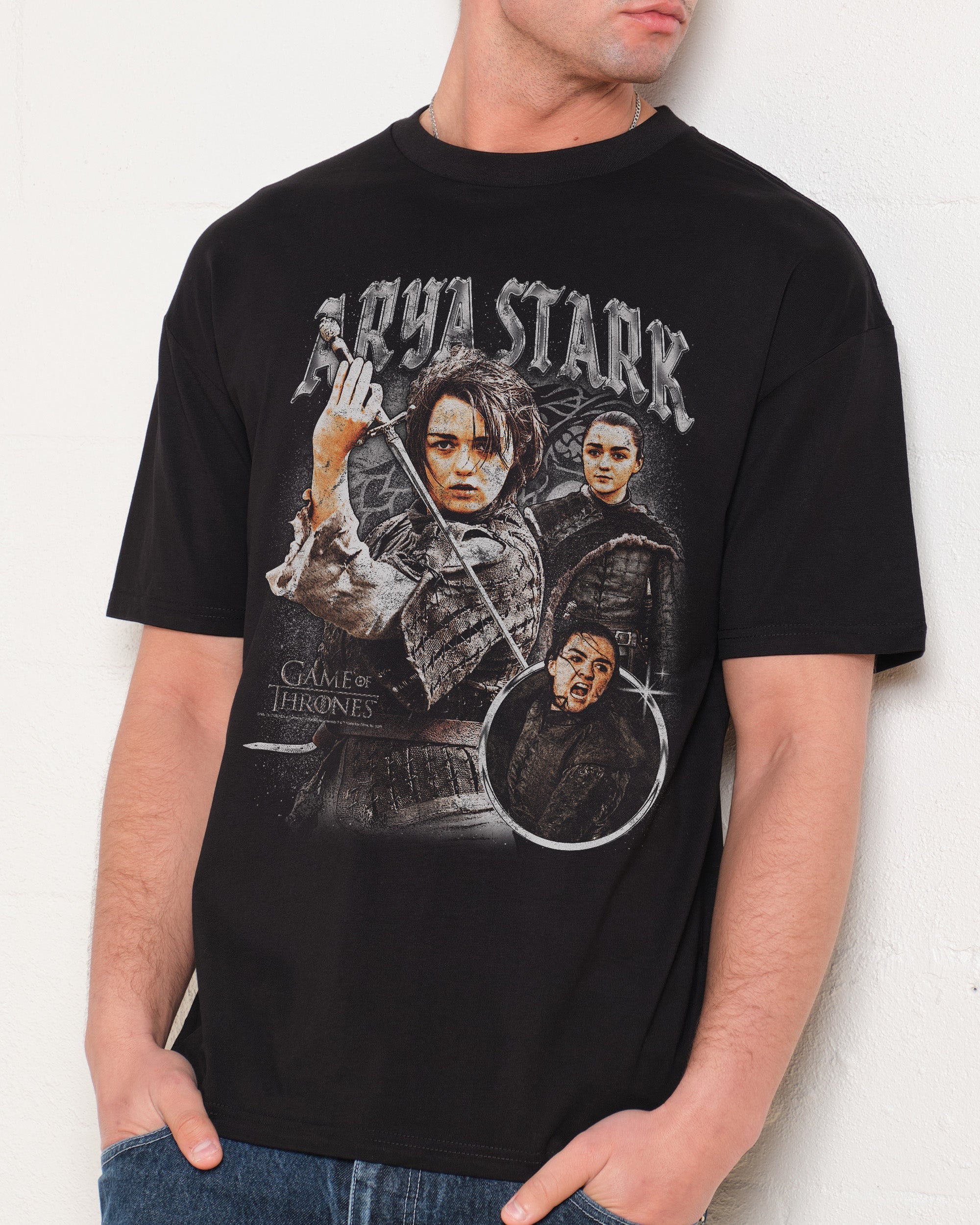 Vintage Arya Stark T-Shirt #gender_men's