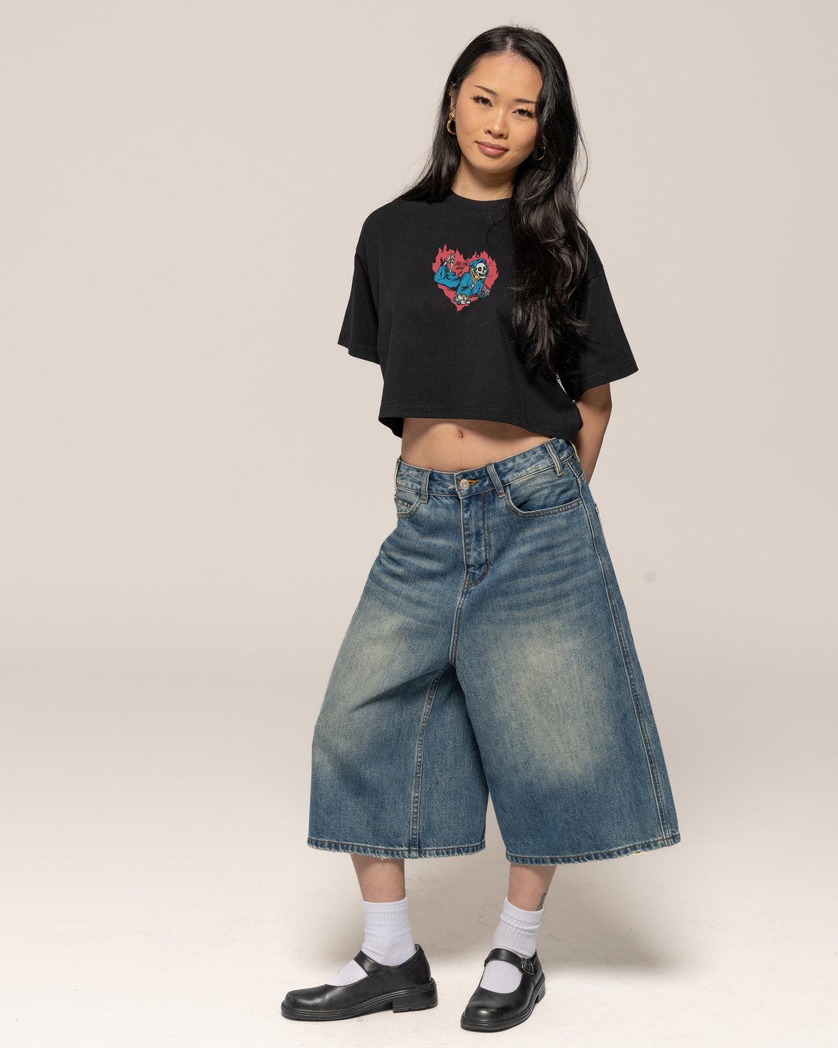 No You Hang Up Crop Tee