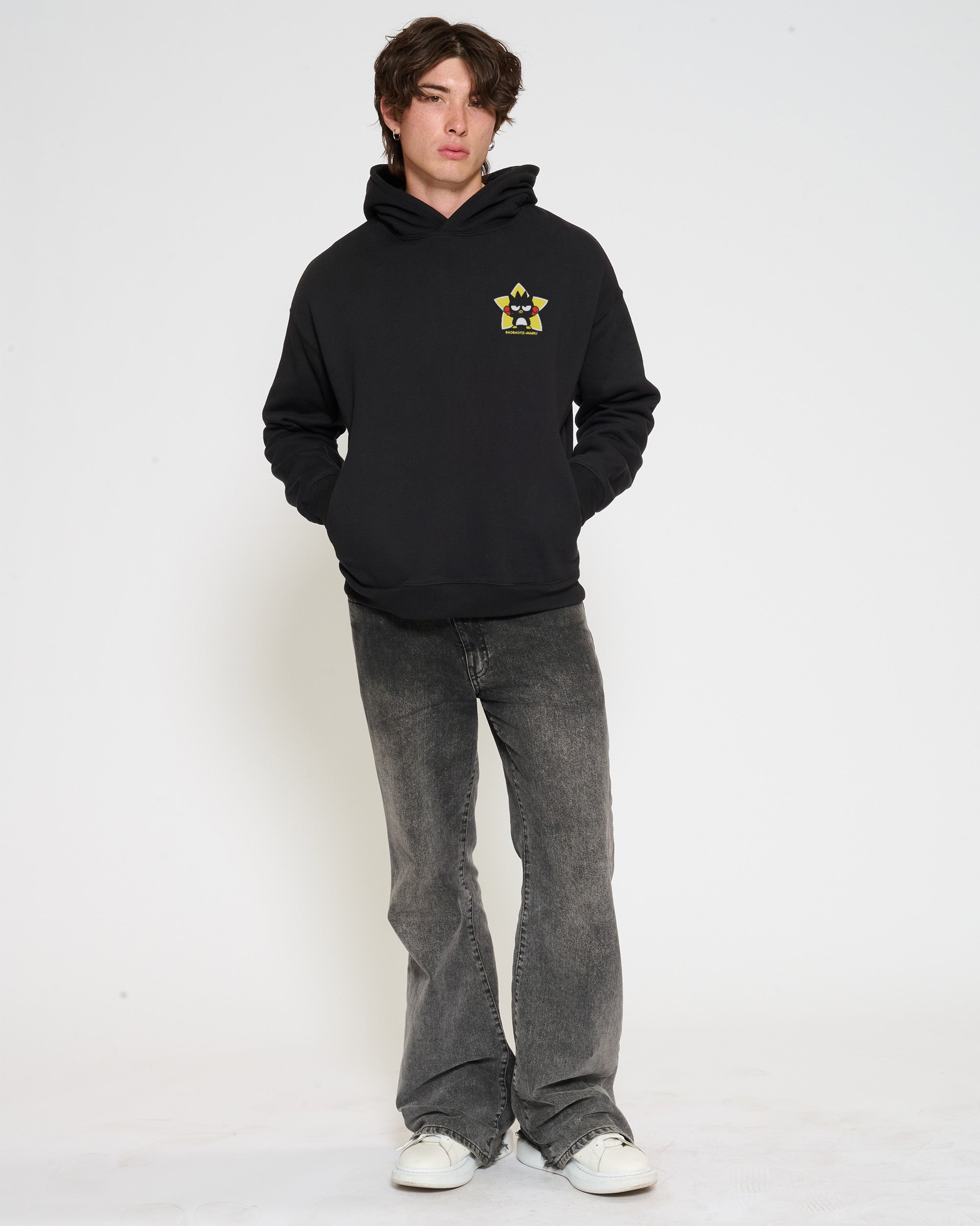 Bad Badtz-Maru Training Trouble Hoodie Official Hello Kitty and Friends collab Threadheads