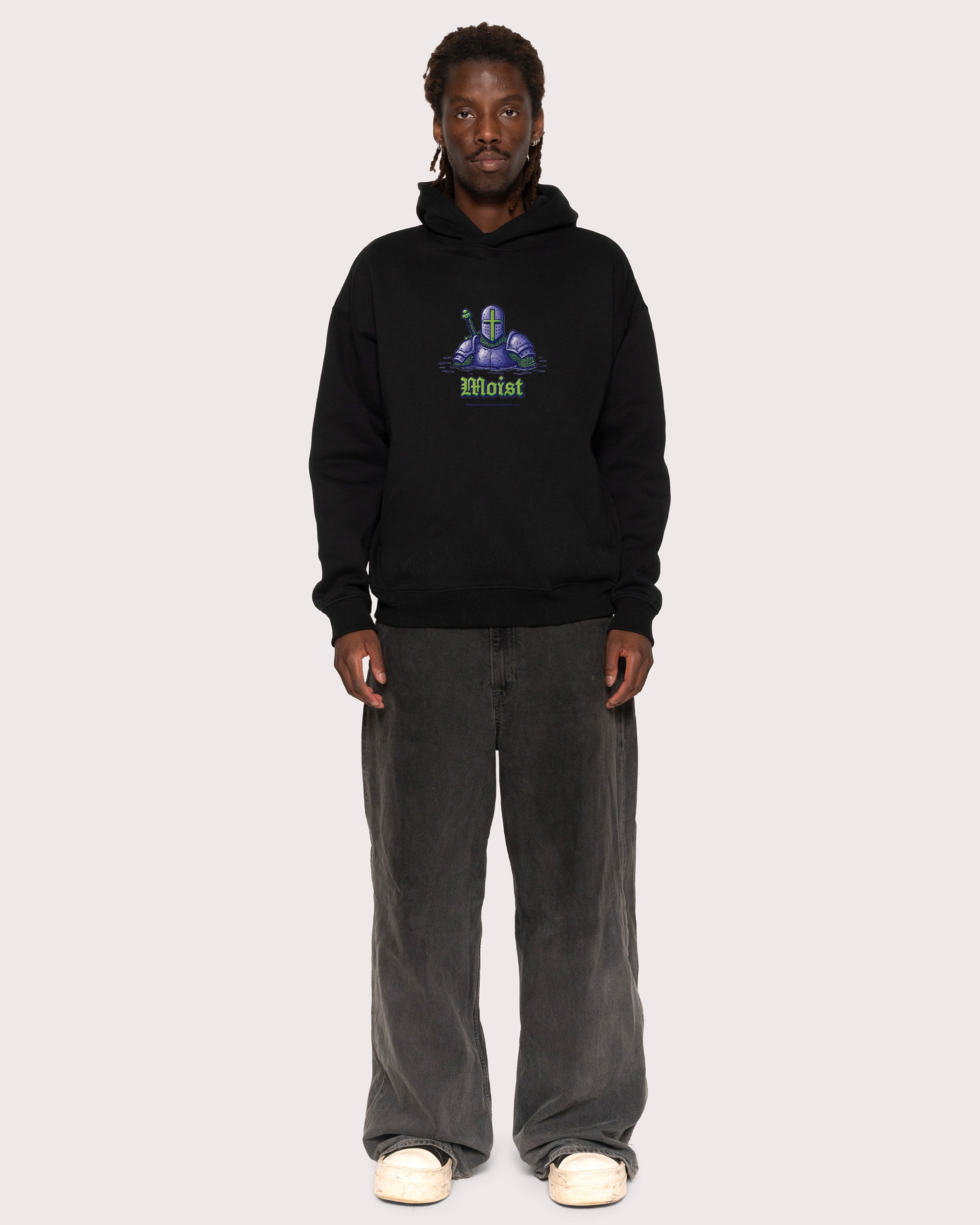 Moist Knight Black Hoodie
