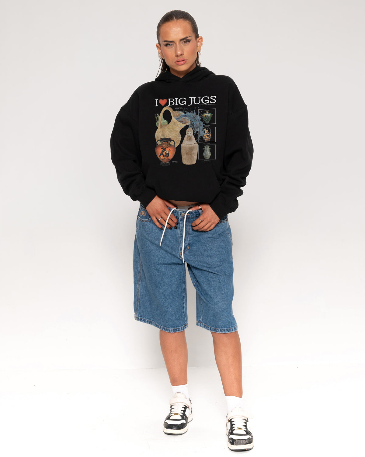 I Love Big Jugs Black Hoodie