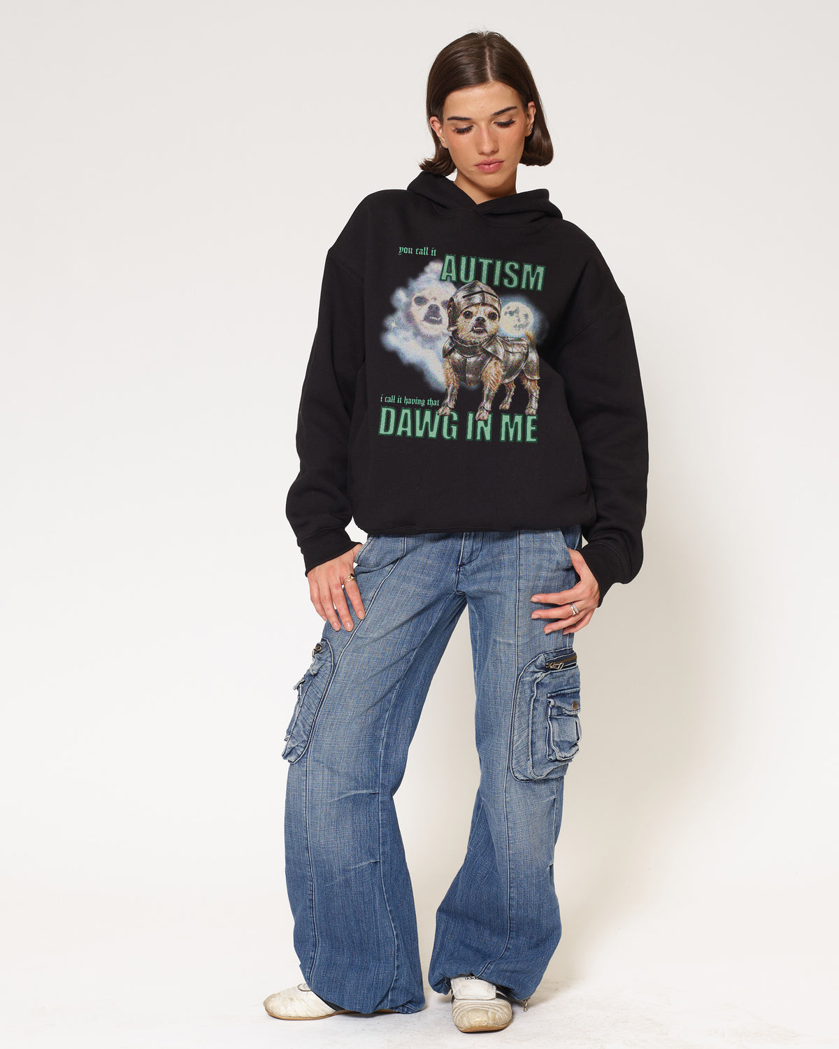 Dawg in Me Black Hoodie