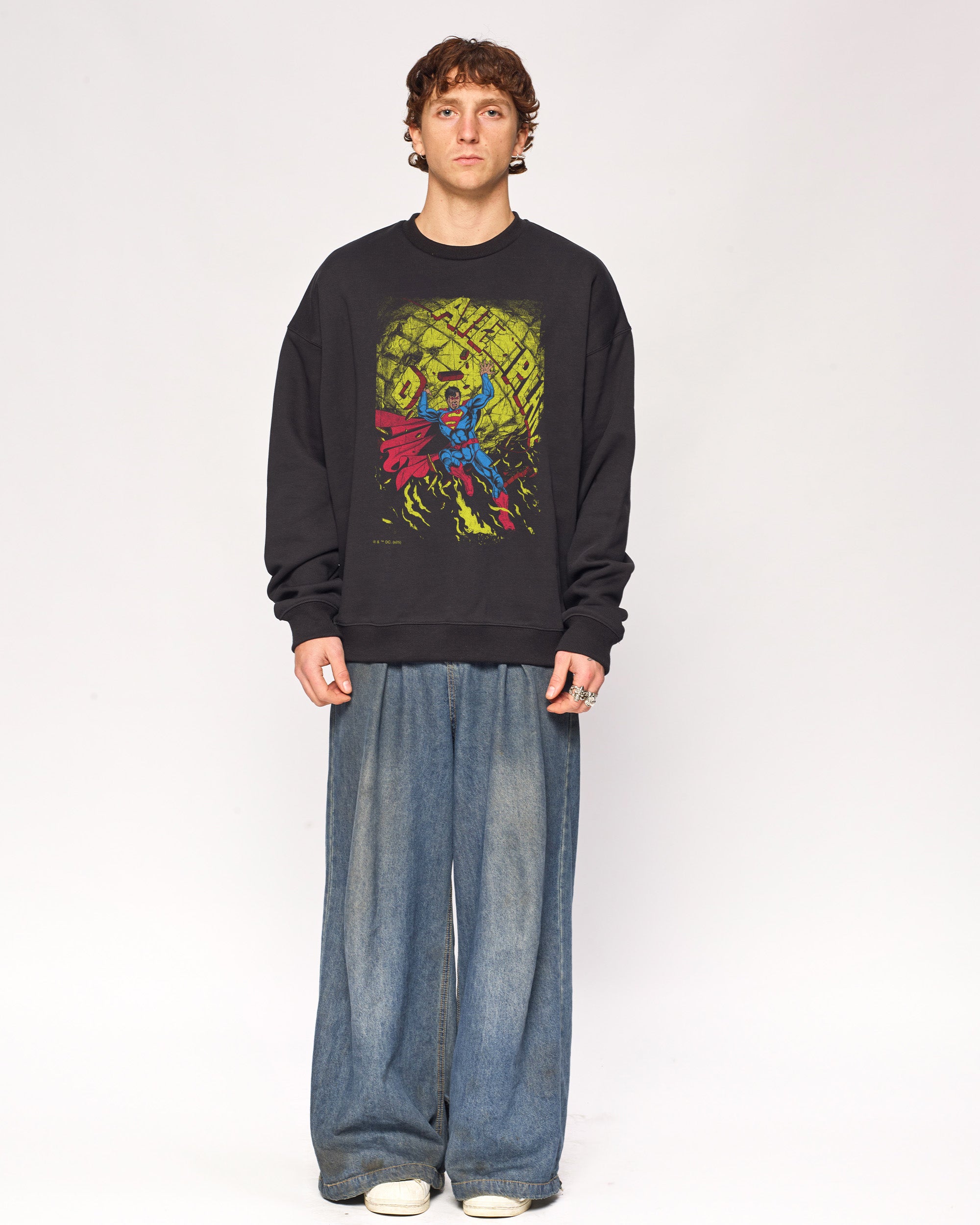 Superman Fire Sweatshirt Threadheads Australia Online