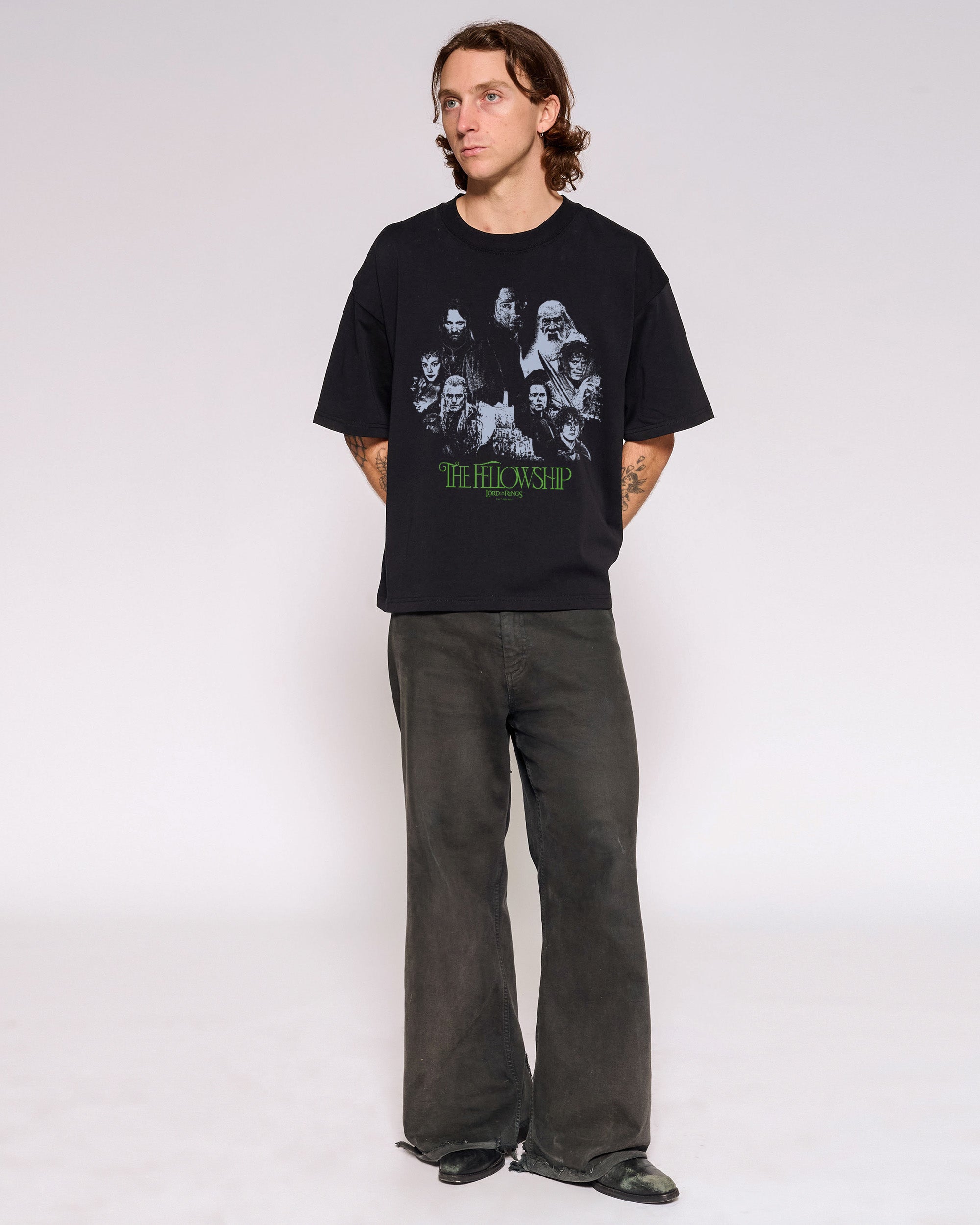 The Fellowship of the Ring Oversized Crop Tee