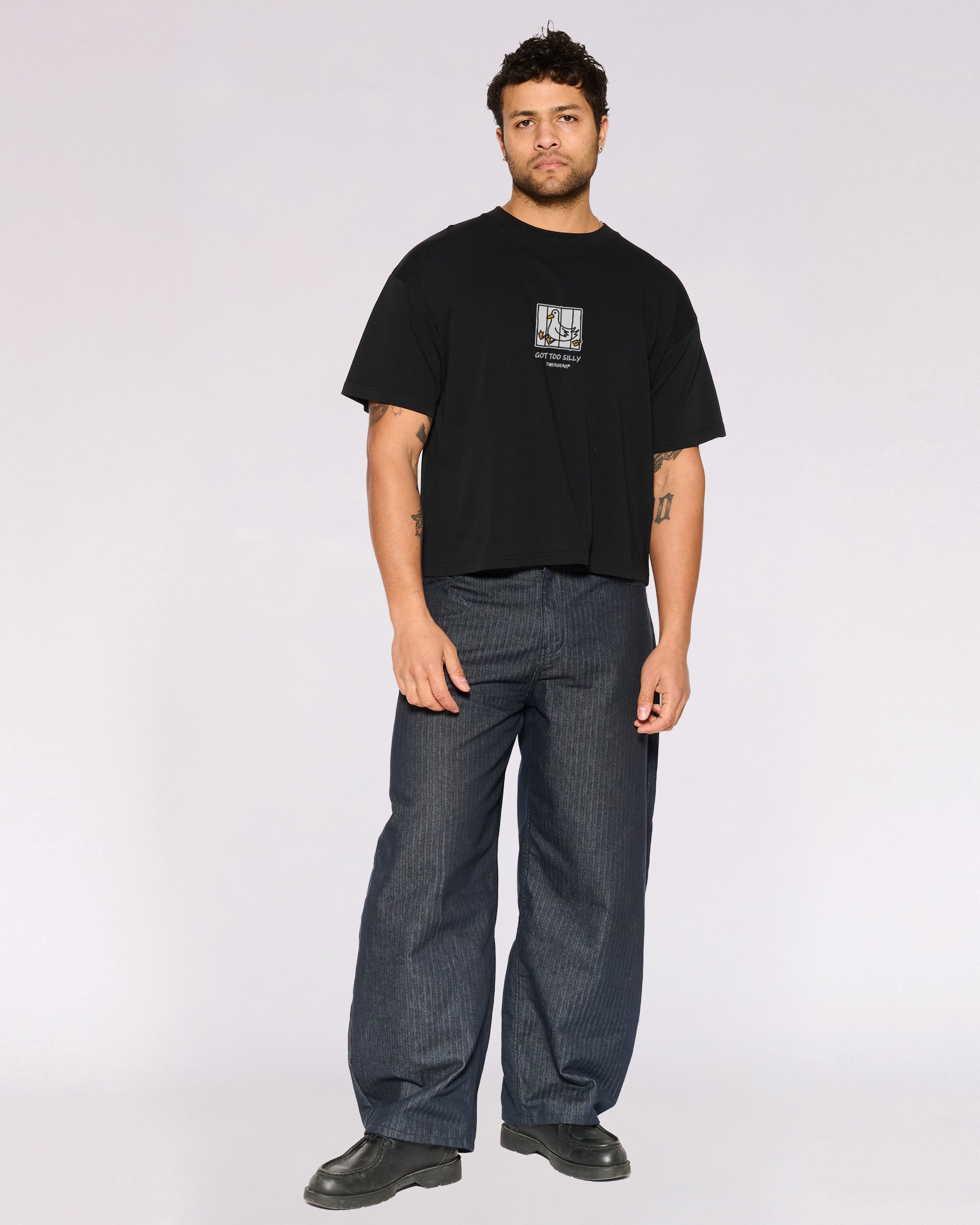 Got too Silly Oversized Crop Tee