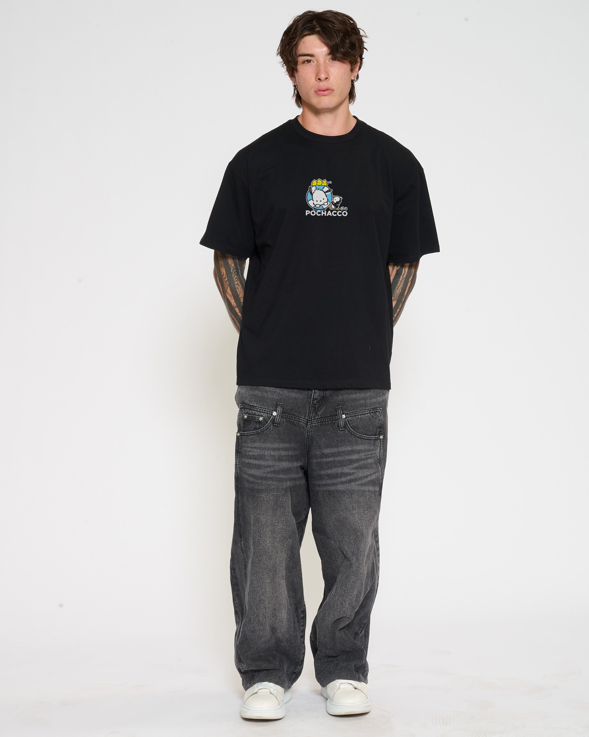 Pochacco Summer Stroll Oversized Tee Official Hello Kitty and Friends collab Threadheads