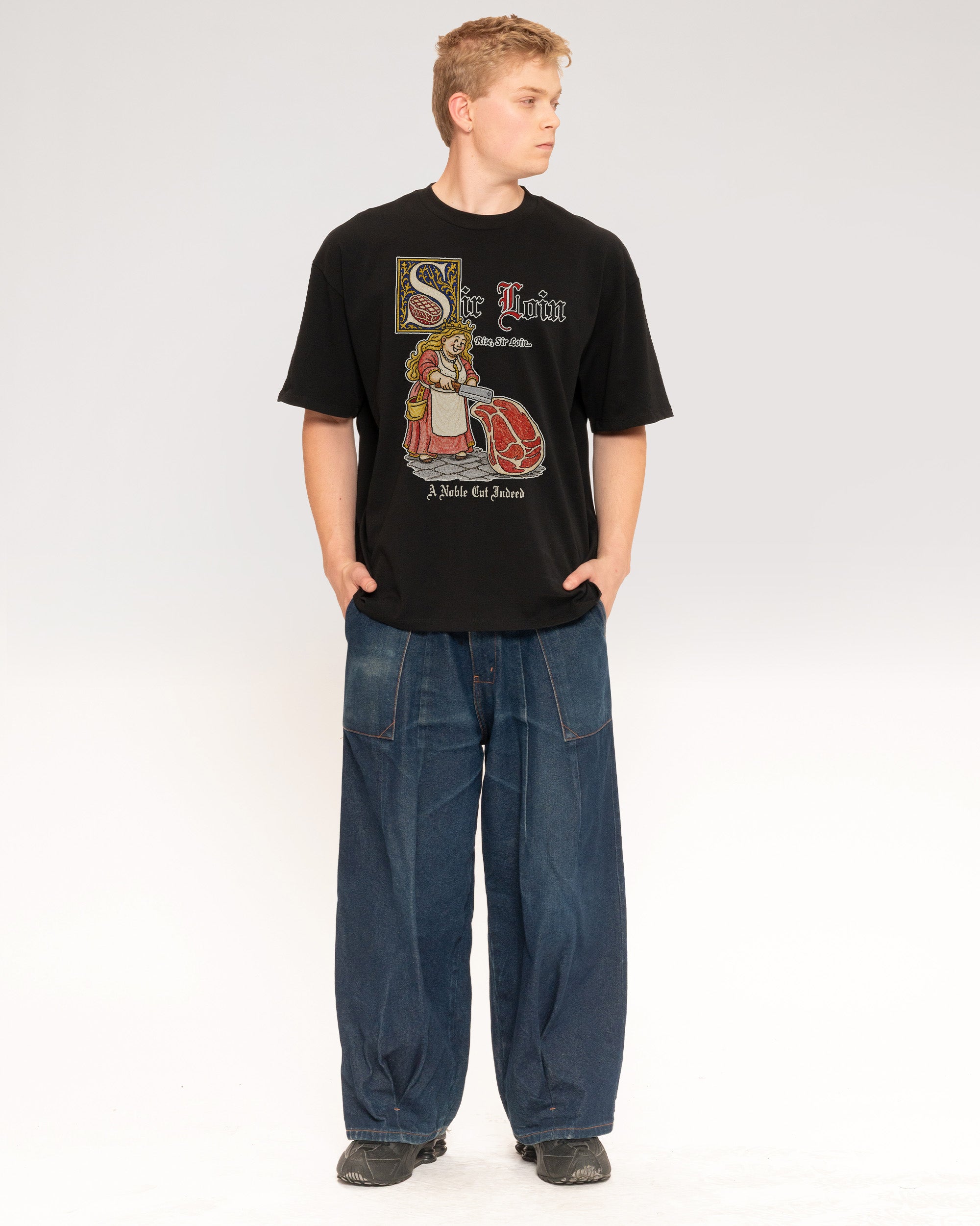Sir Loin Black Oversized Tee