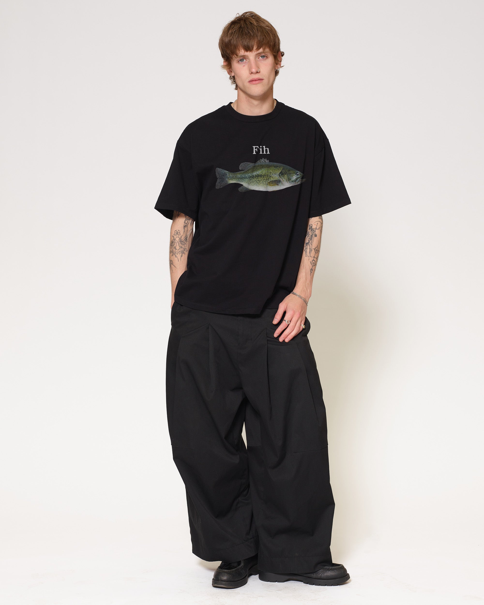 Fih Black Oversized Tee