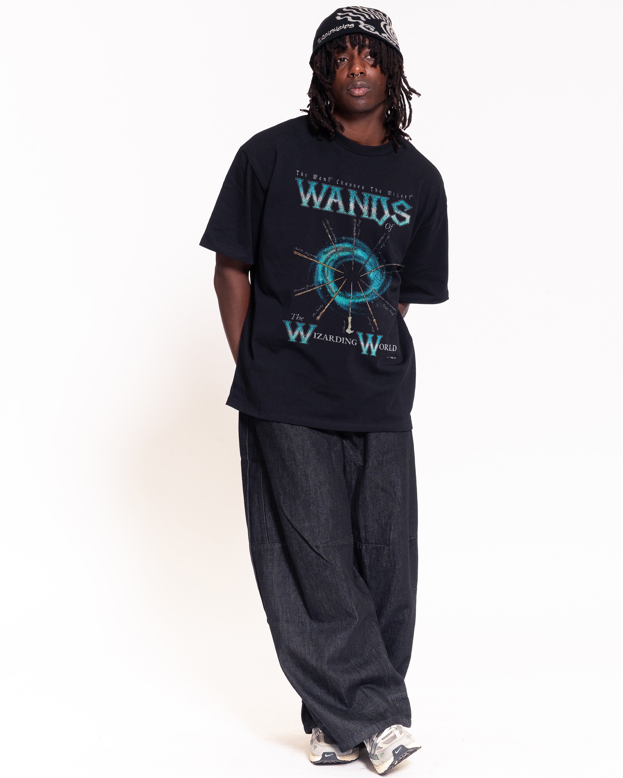 Wands Black Oversized Tee