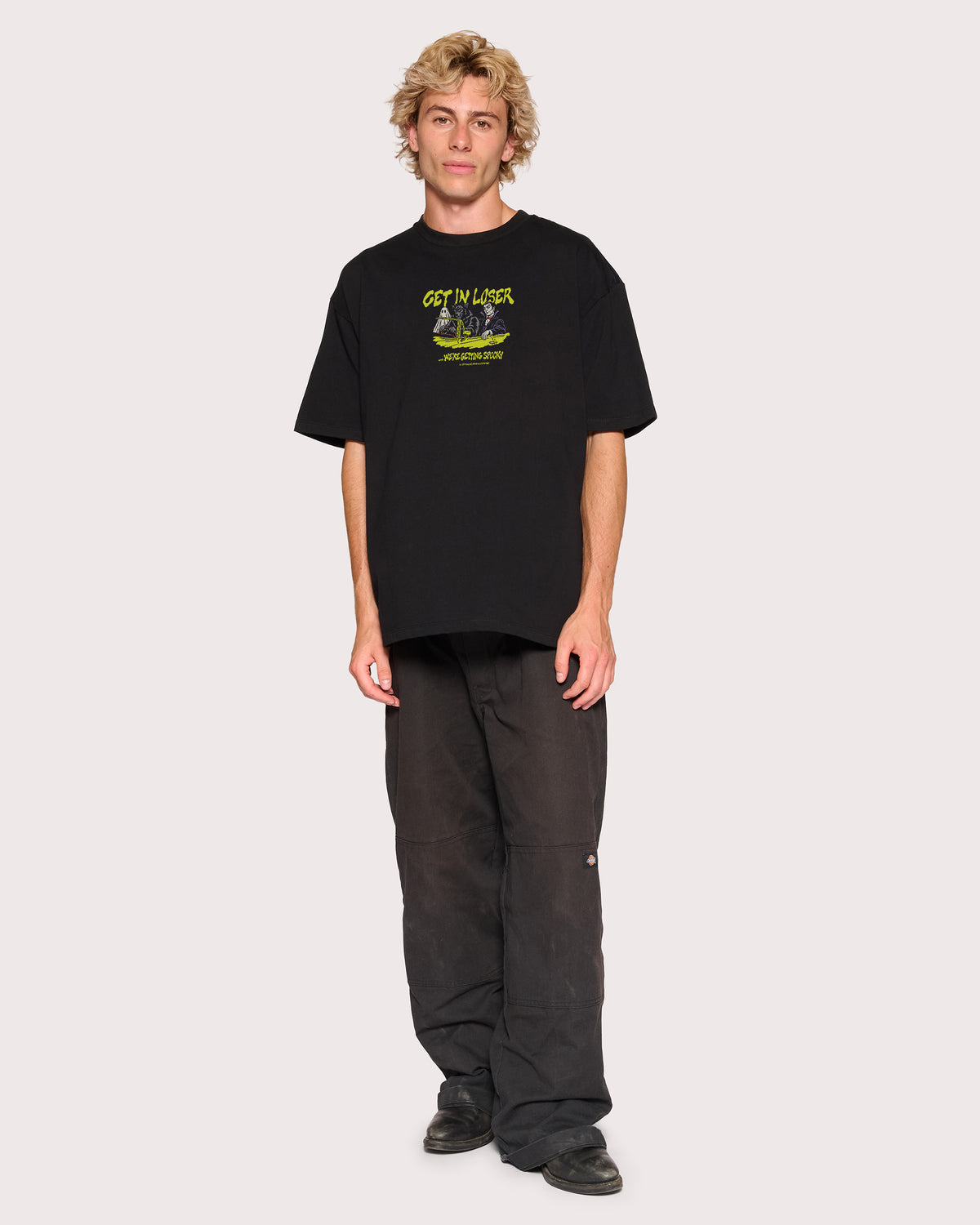 Get in Loser Black Oversized Tee