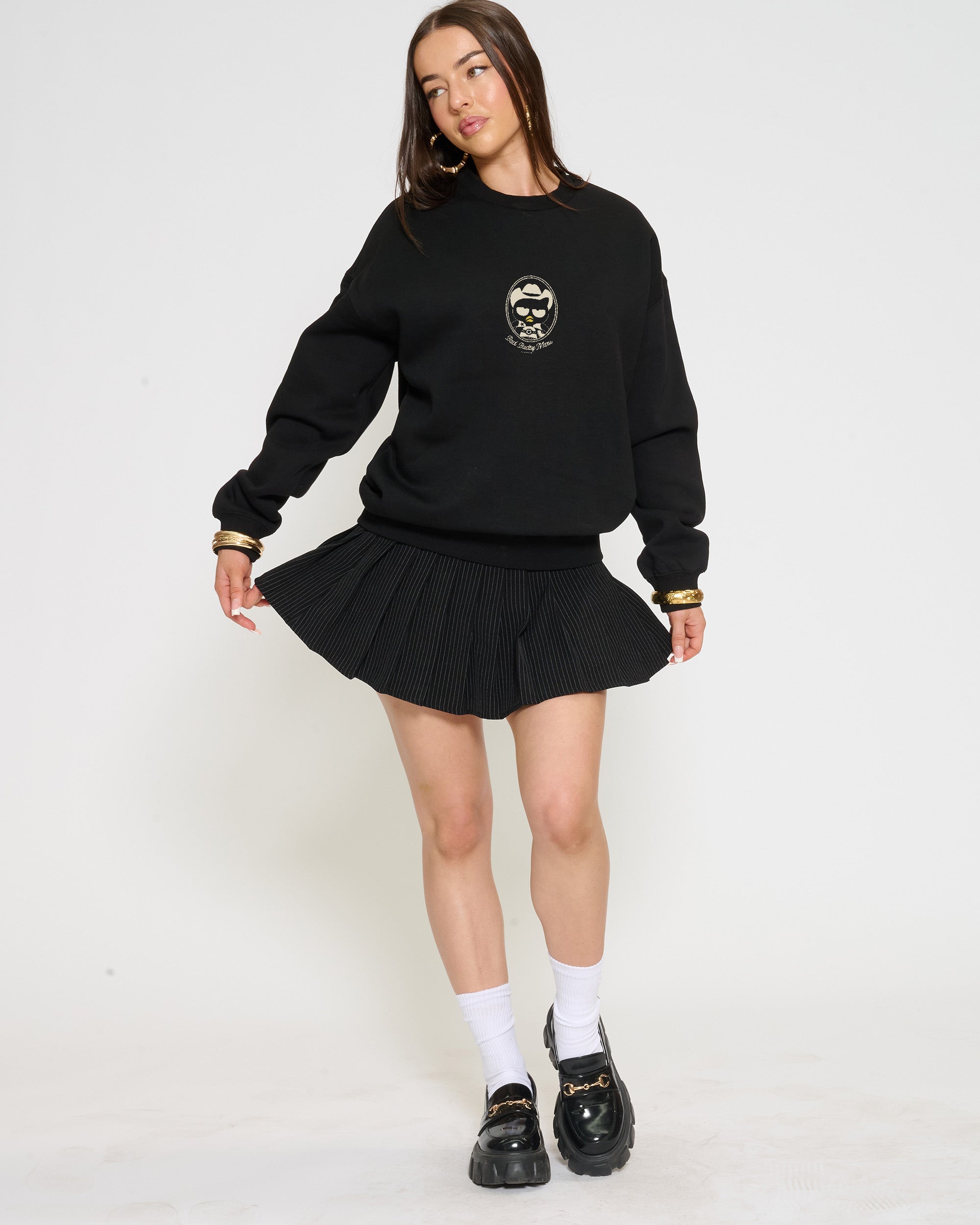 Bad Badtz-Maru Rodeo Club Sweatshirt Official Hello Kitty and Friends collab Threadheads