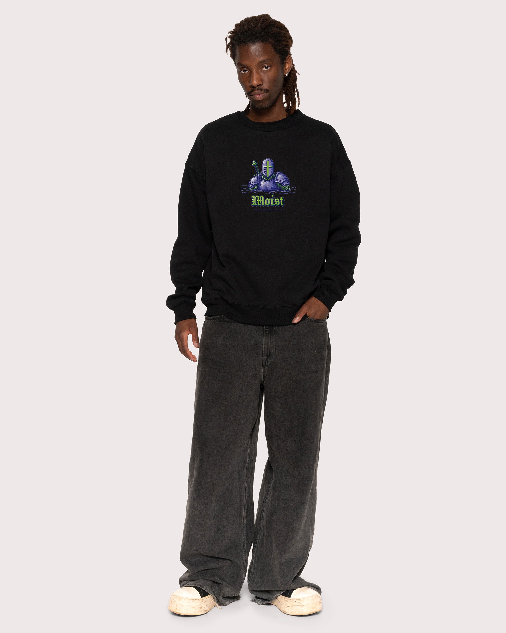 Moist Knight Black Sweatshirt