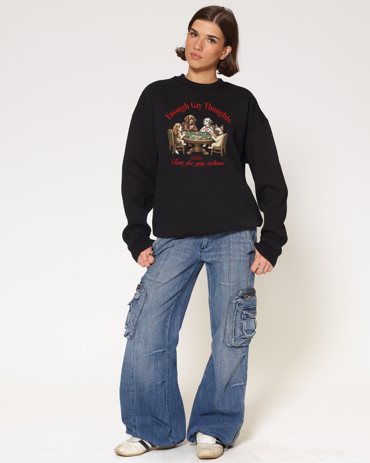 Enough Gay Thoughts Black Sweatshirt