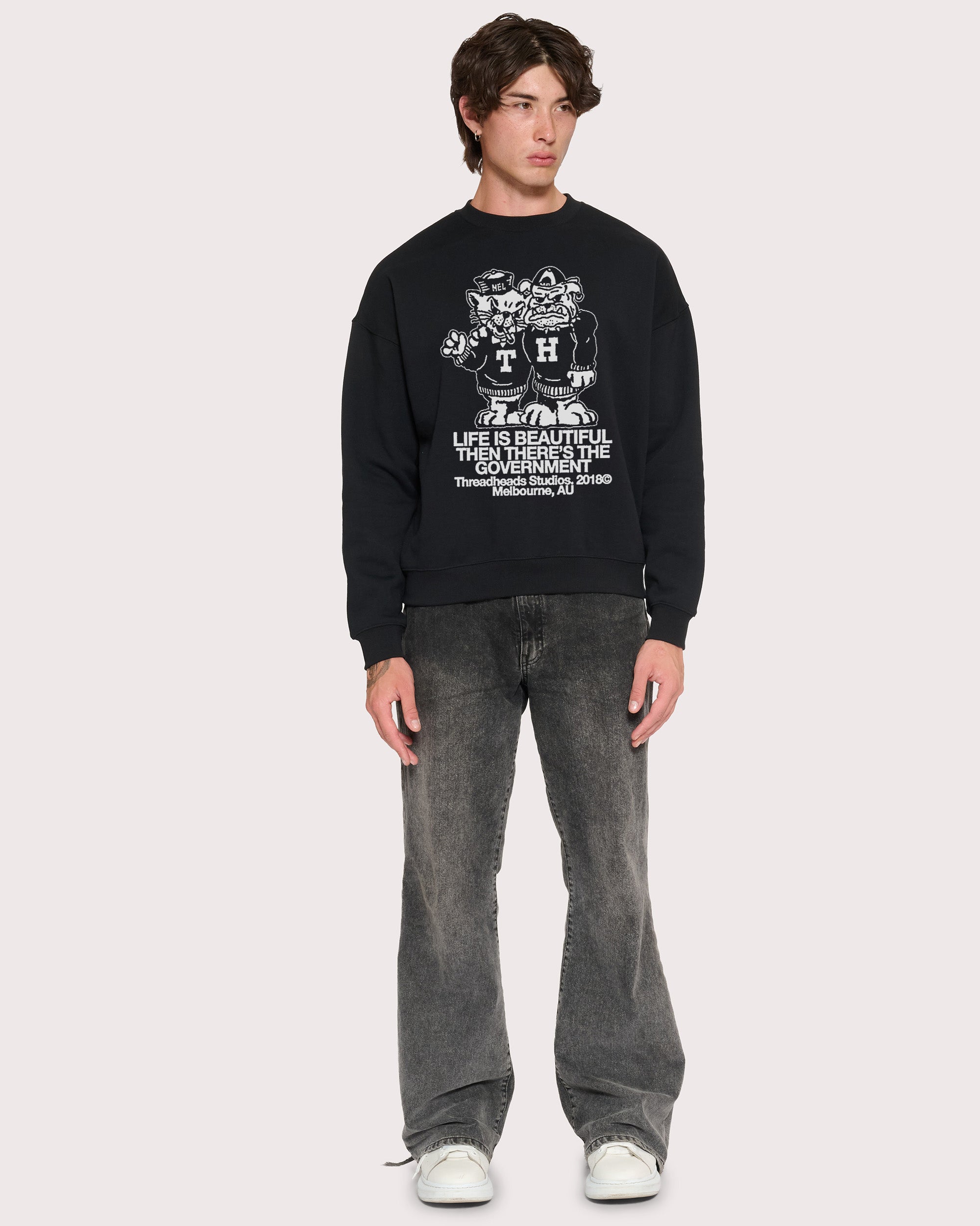 Life is Beautiful Black Sweatshirt