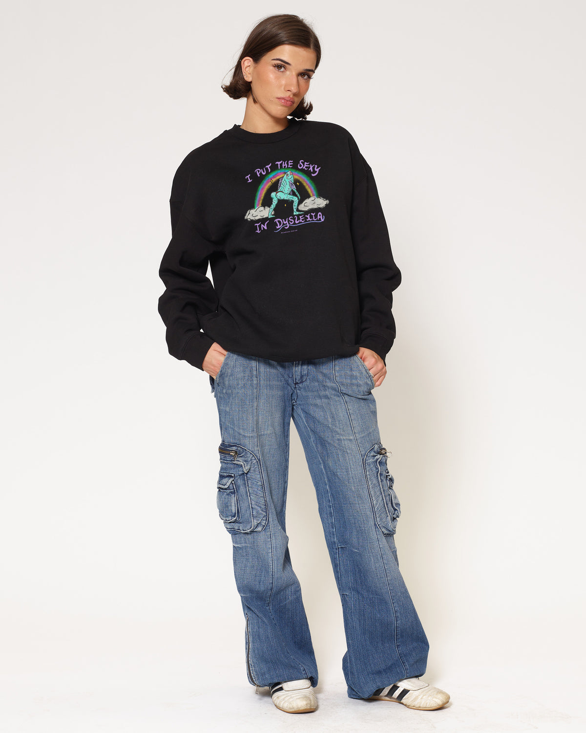 I Put the Sexy in Dyslexia Black Sweatshirt