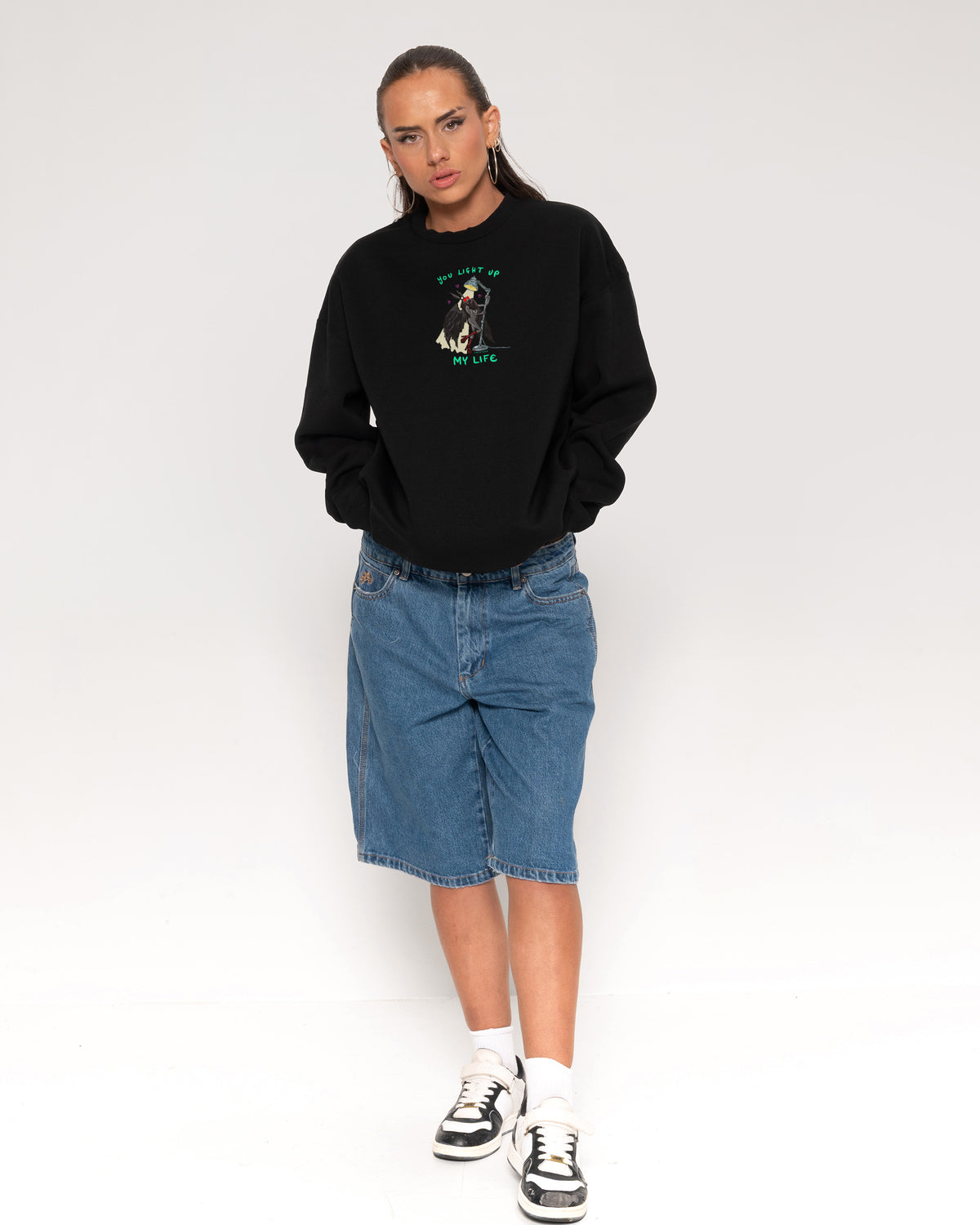 You Light Up My Life Black Sweatshirt