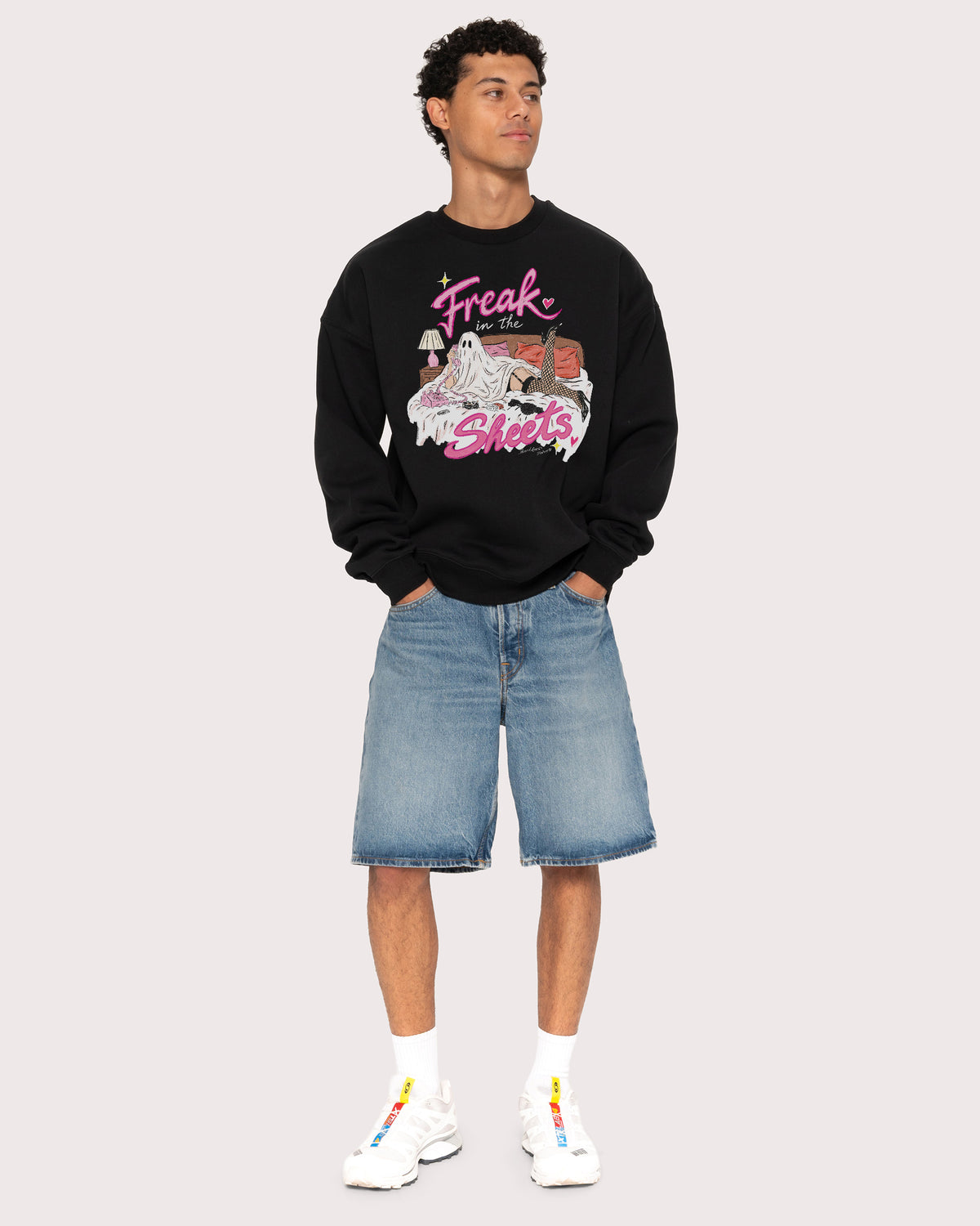 Freak in the Sheets Ghost Black Sweatshirt