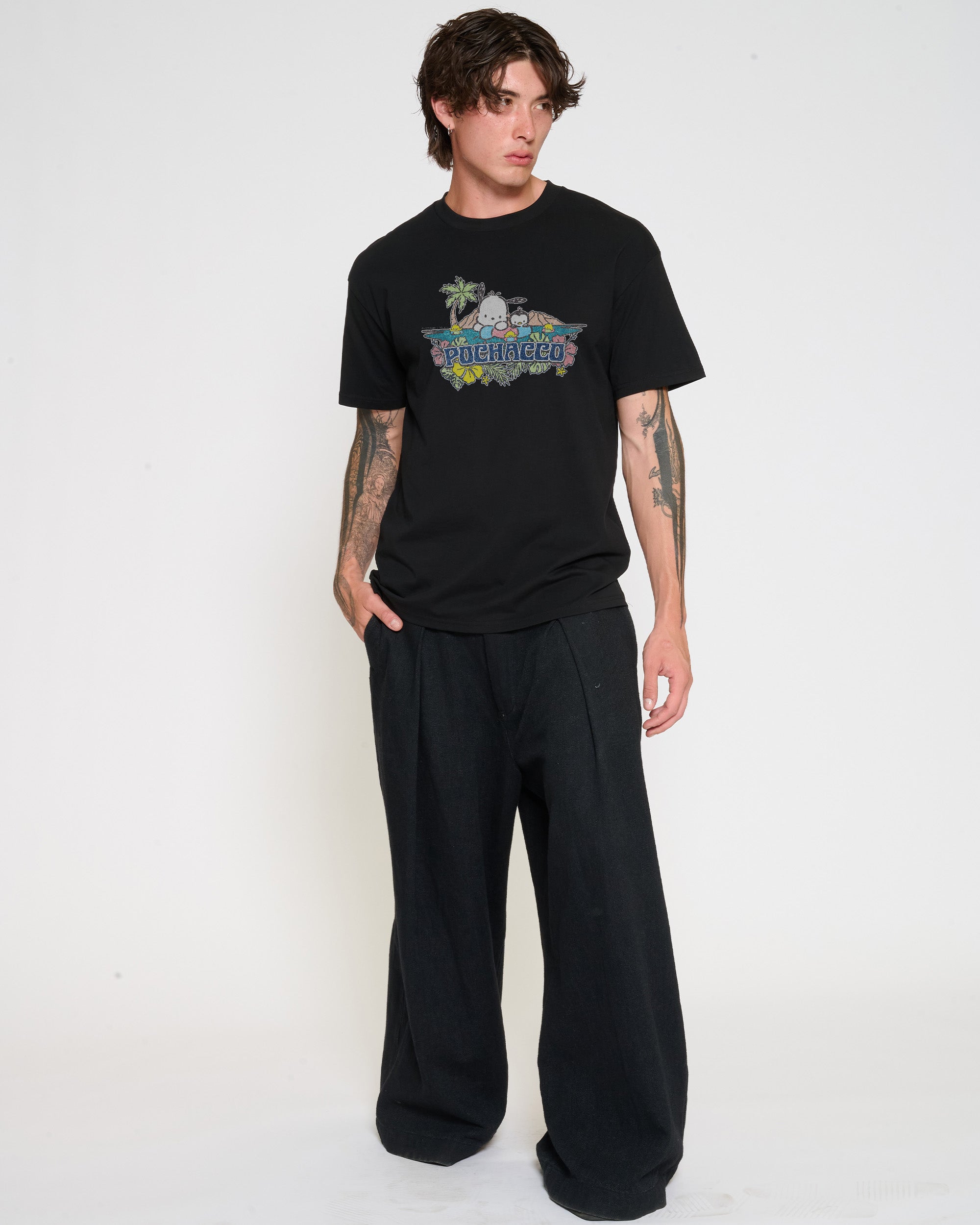 Pochacco Summer Friends T-Shirt Official Hello Kitty and Friends collab Threadheads