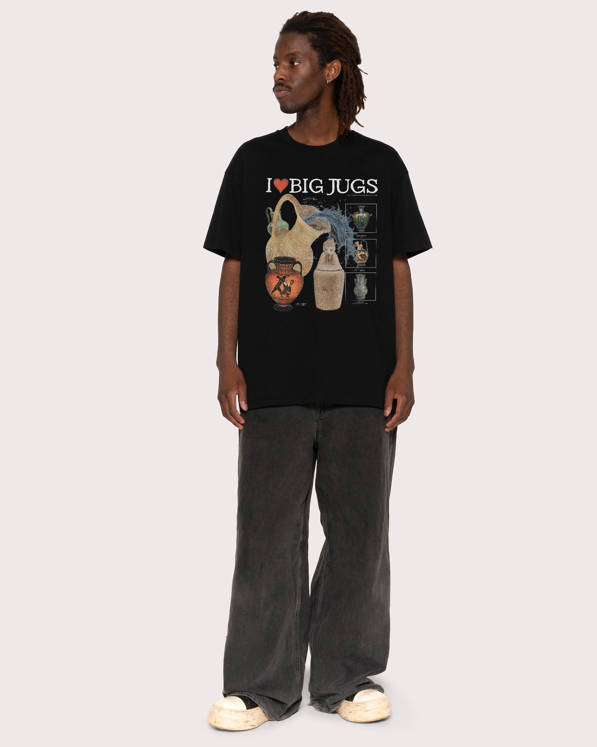 I Love Big Jugs Black T-Shirt