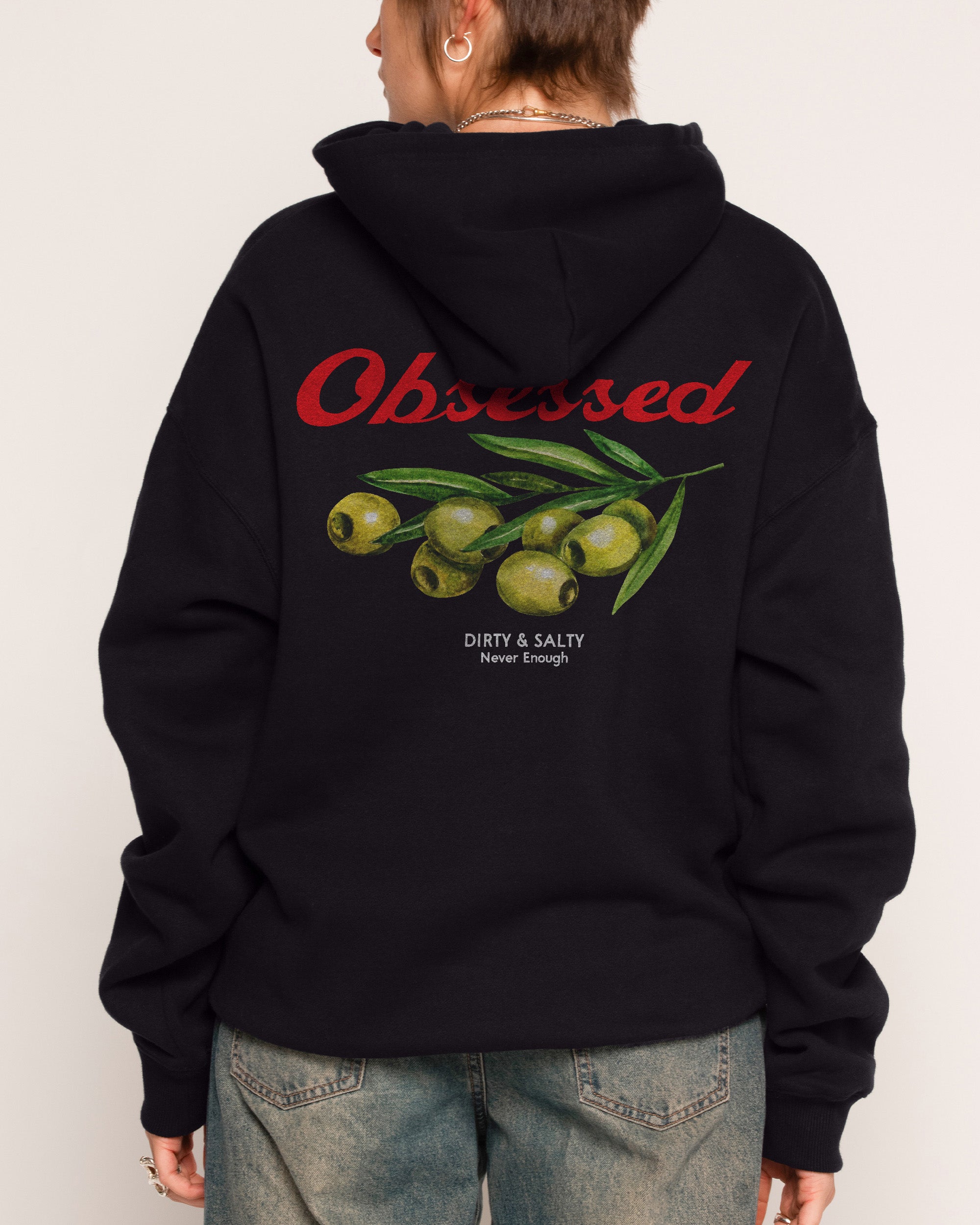 Obsessed Olives Black Hoodie