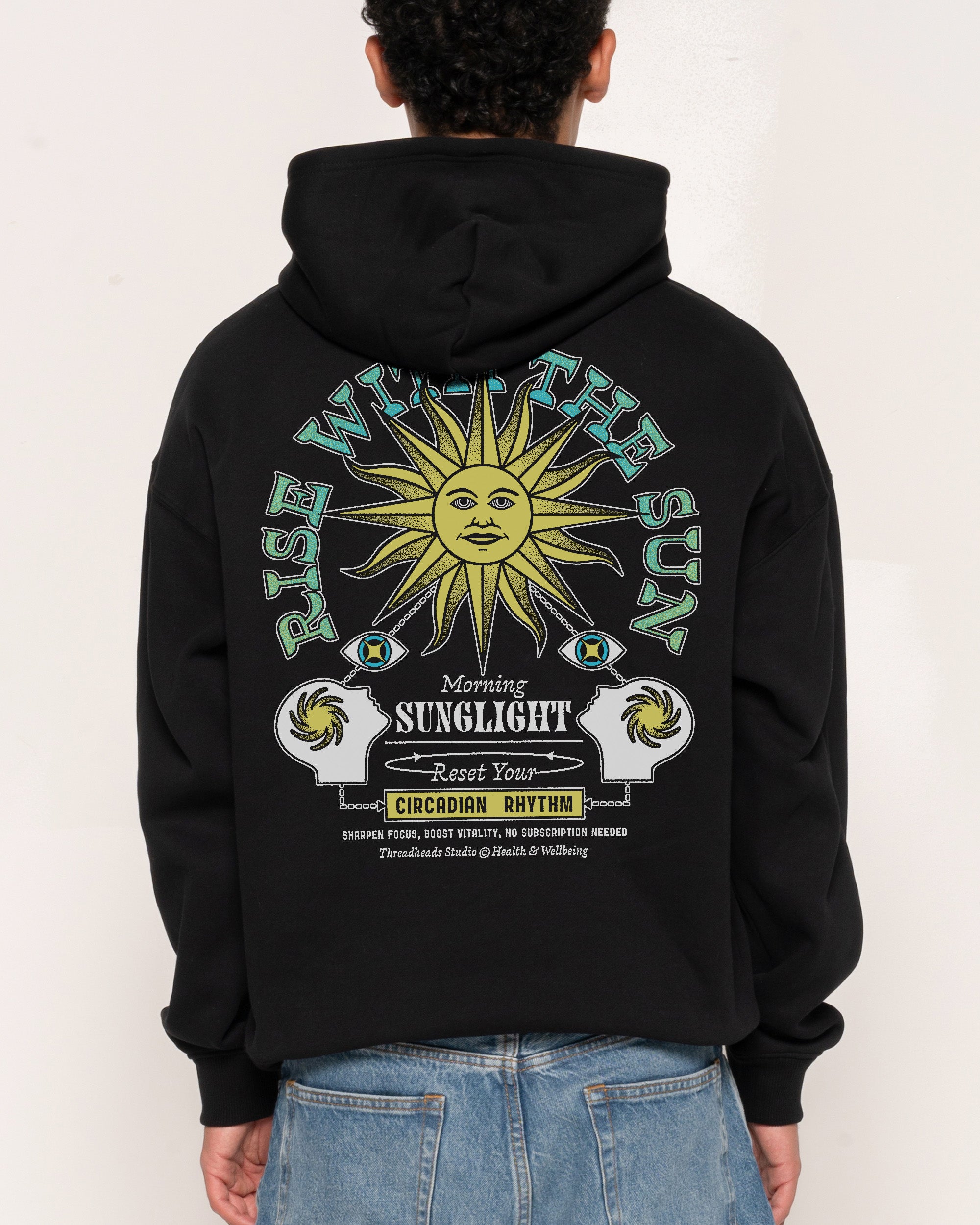 Rise With The Sun Black Hoodie