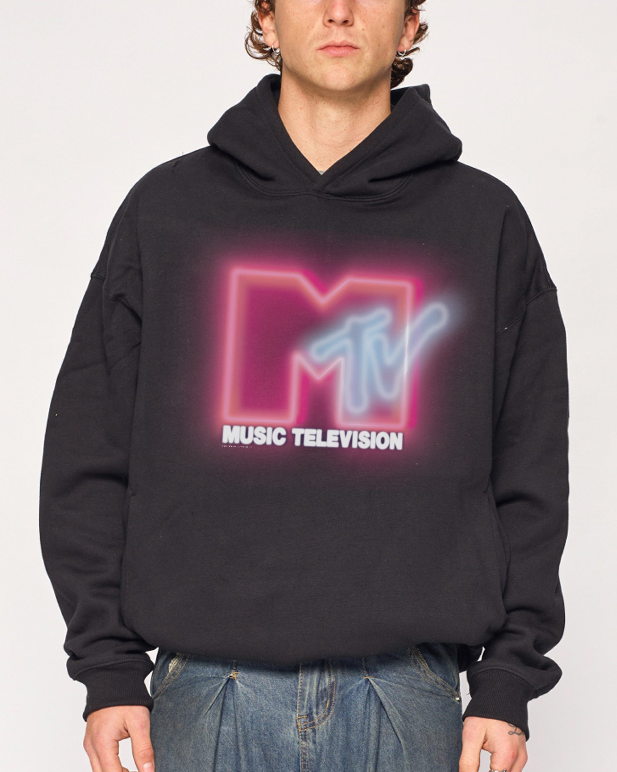Neon MTV Logo Hoodie | Official MTV collab