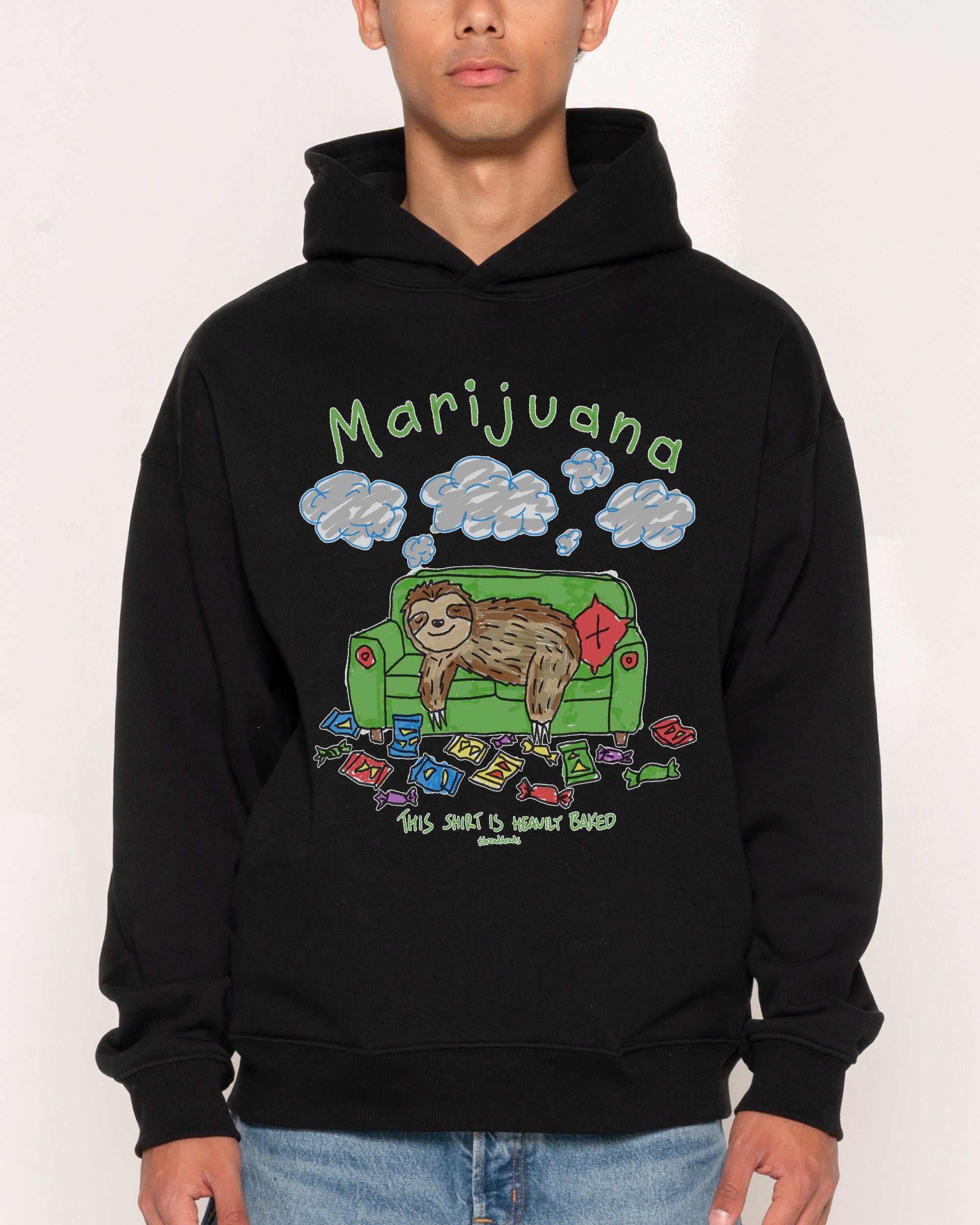 Marijuana Black Hoodie