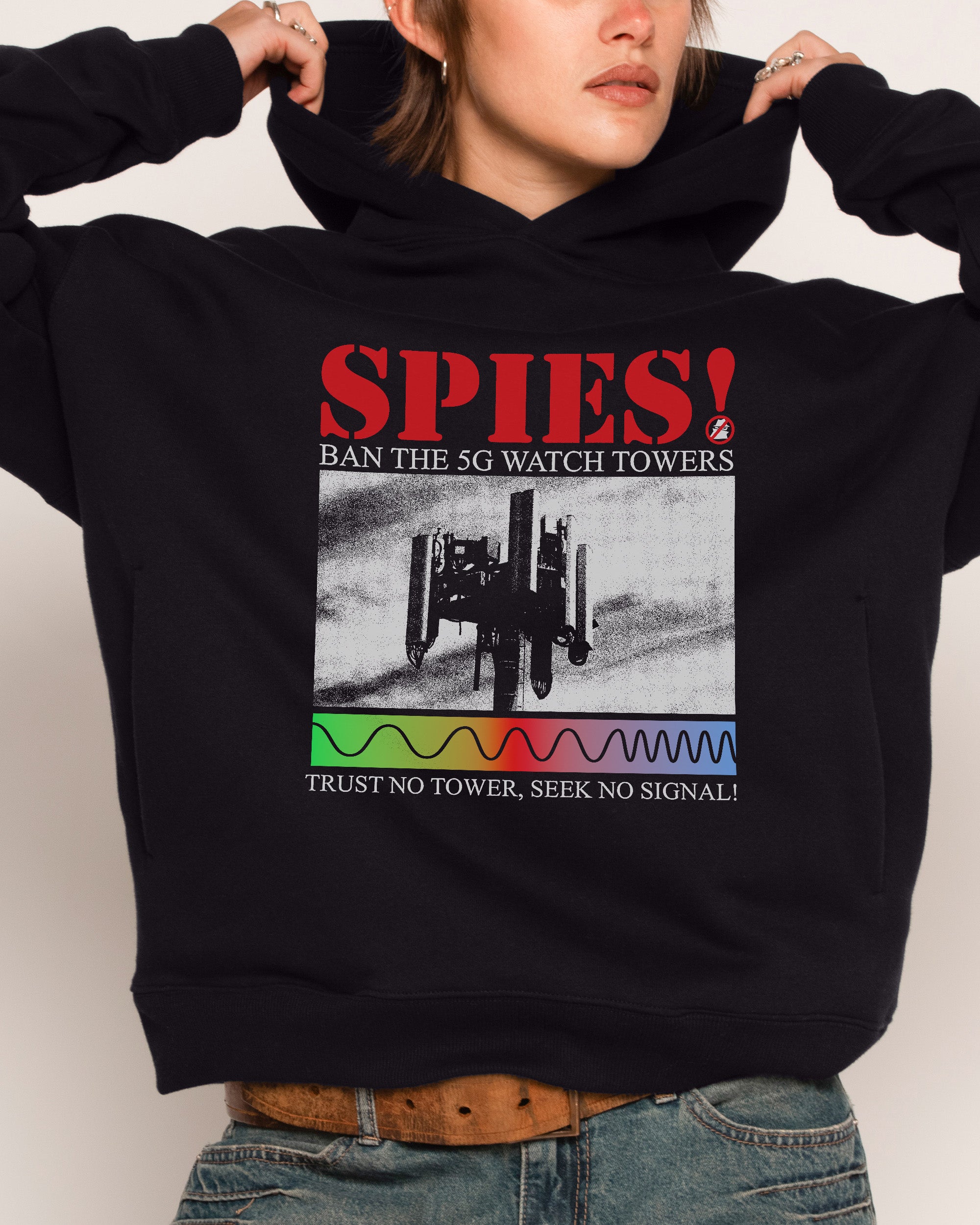 Seek No Signal Black Hoodie