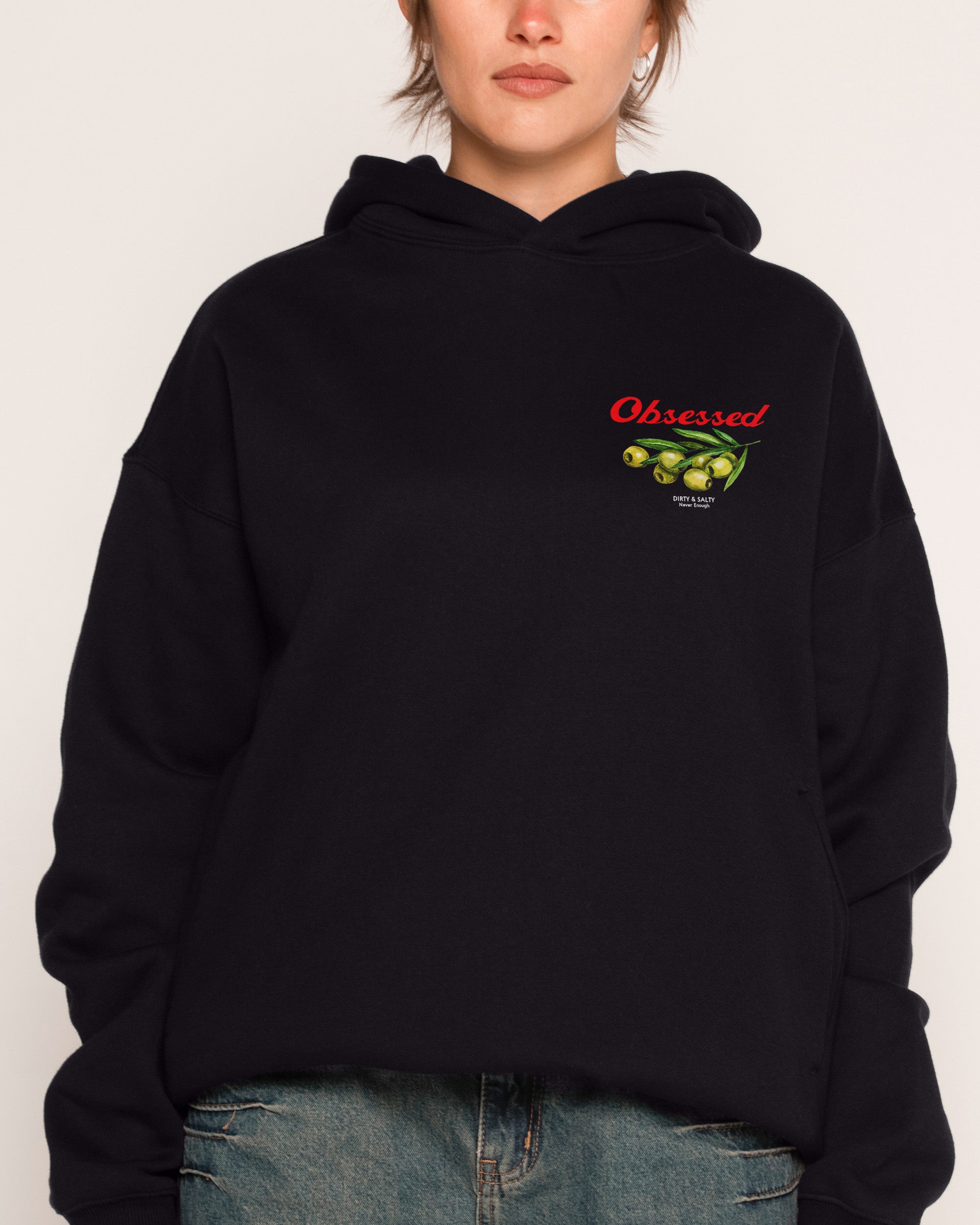 Obsessed Olives Black Hoodie