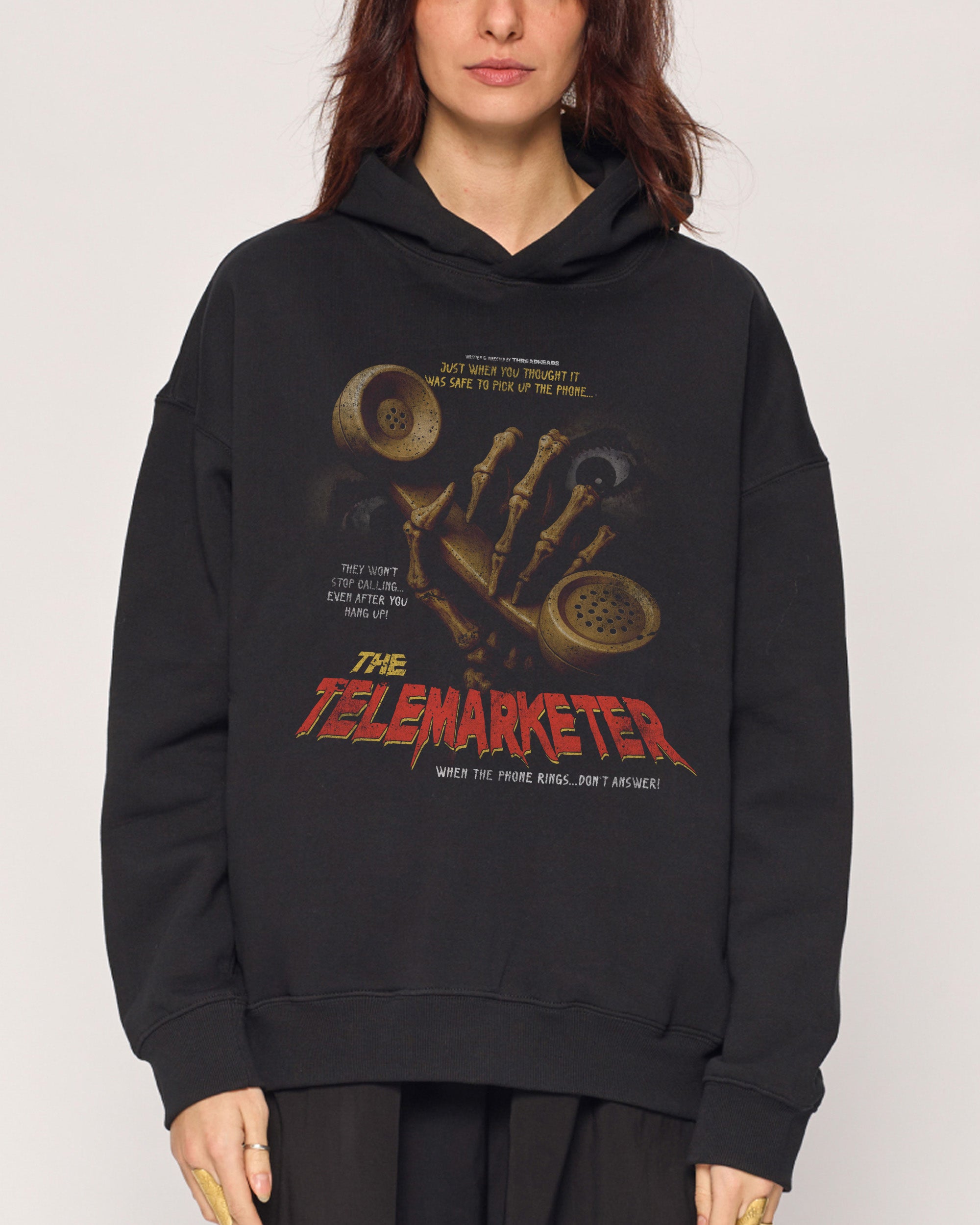 The Telemarketer Black Hoodie