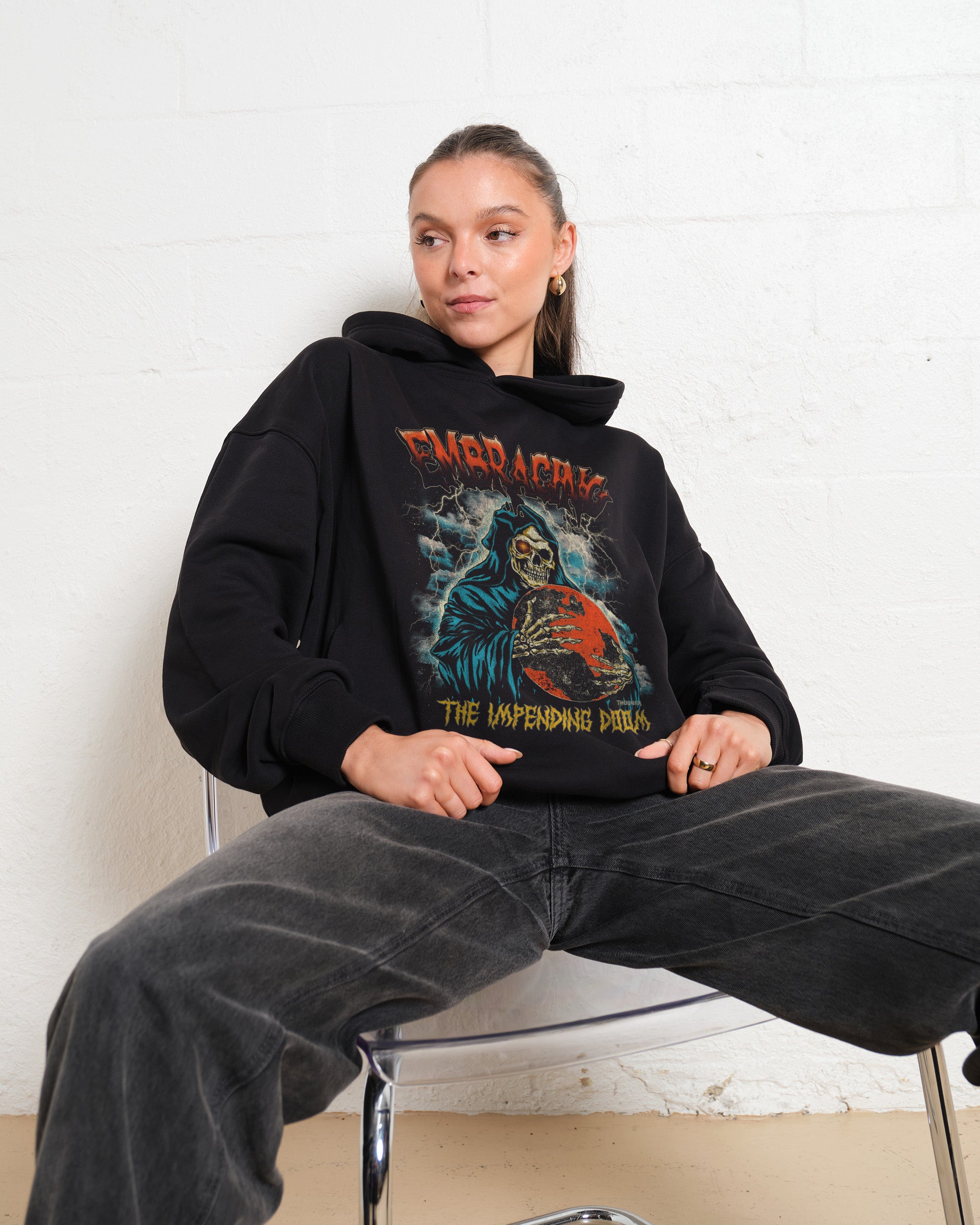 Embracing The Impending Doom Hoodie Australia Online Black