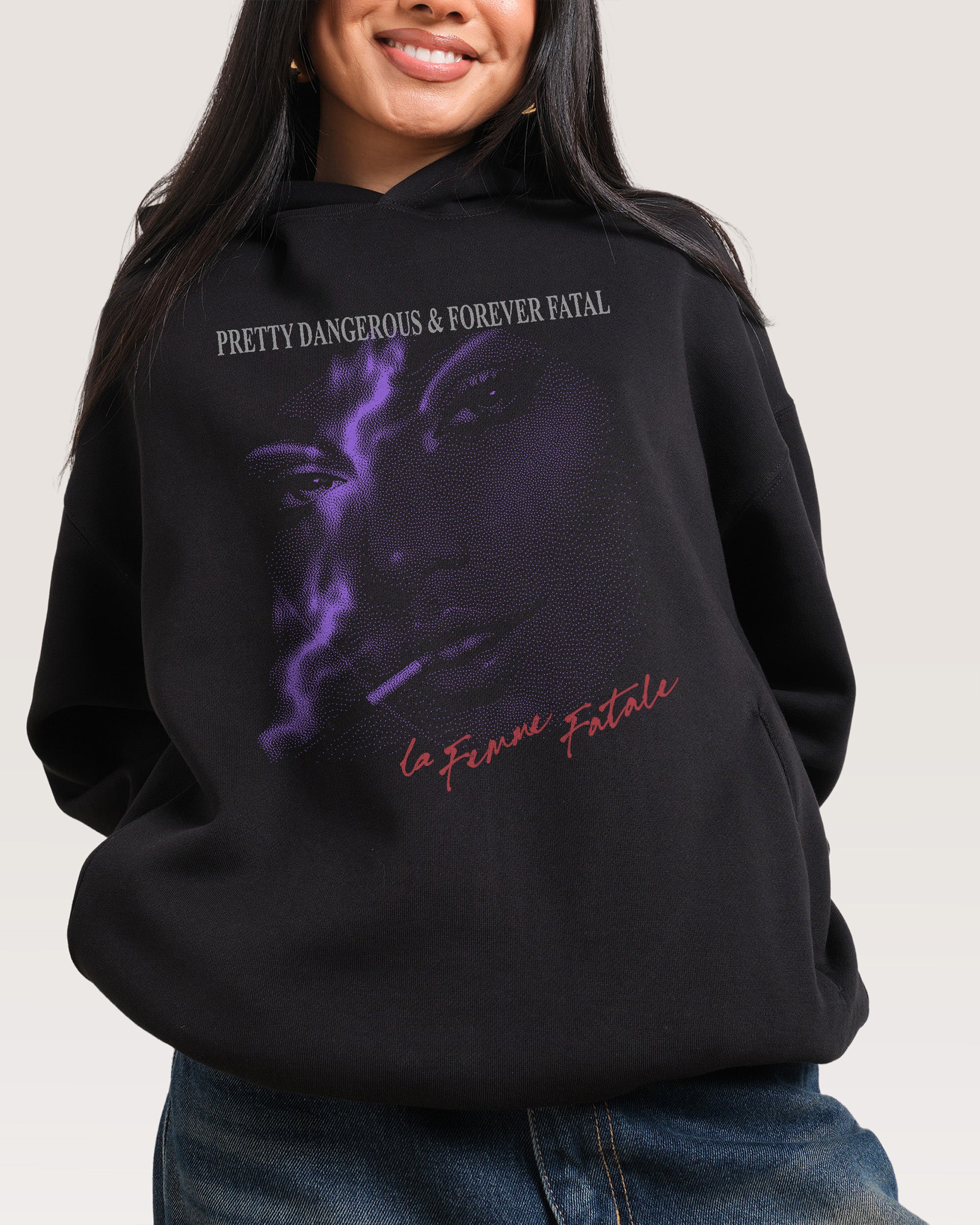 La Femme Fatale Black Hoodie