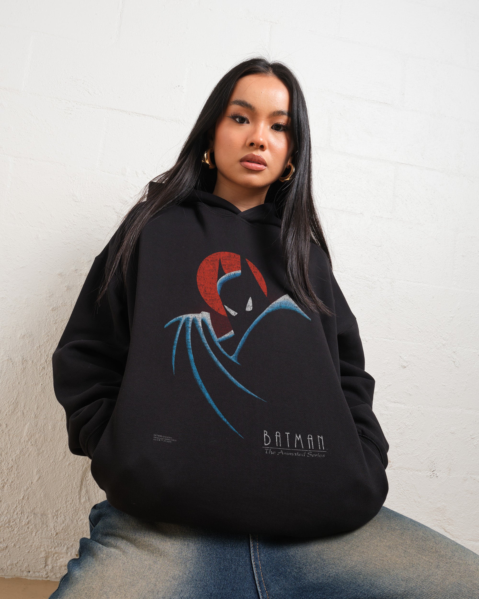 Batman The Animated Series Logo Hoodie Australia Online Threadheads