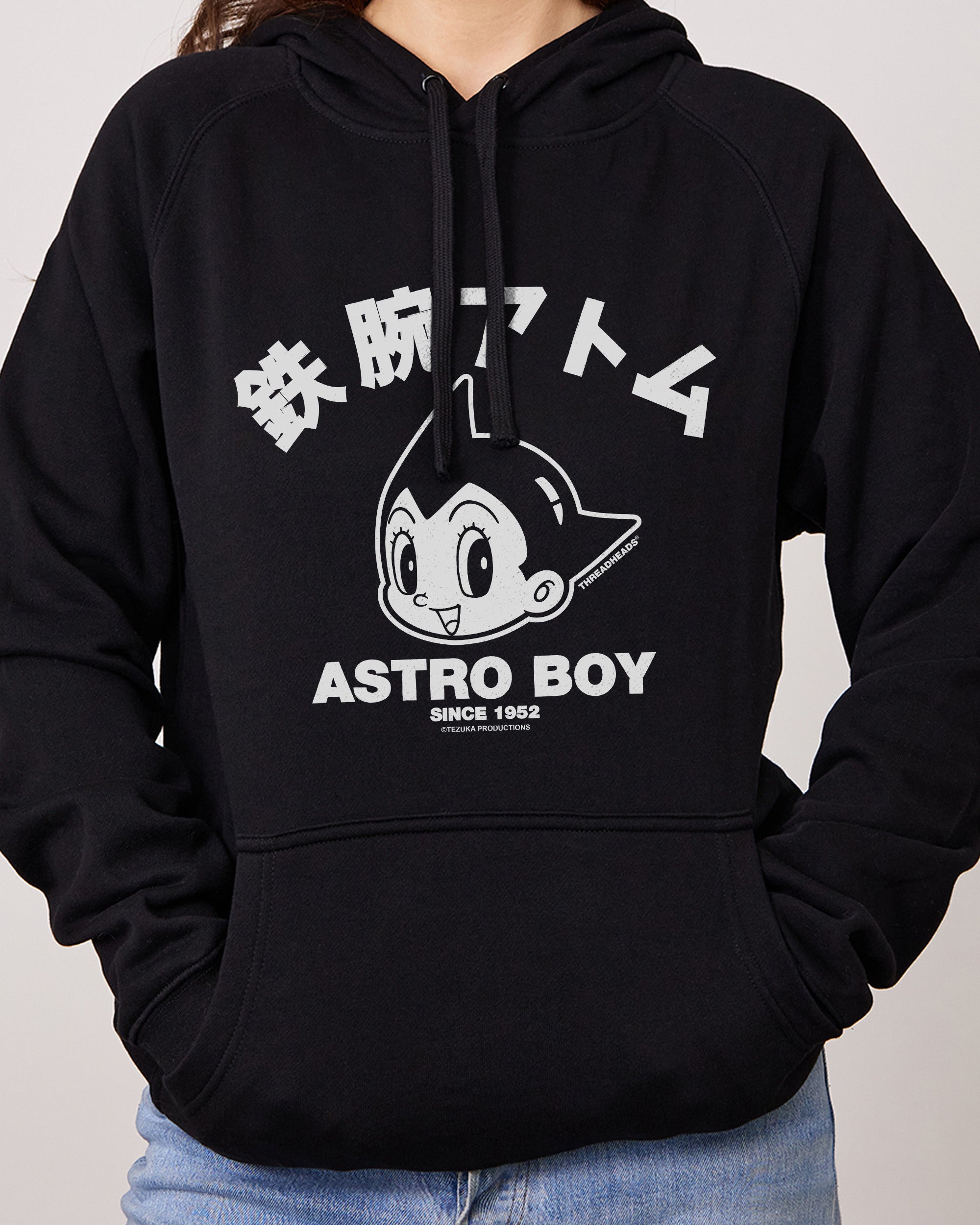 Astro Boy Face Hoodie Australia Online #colour_black