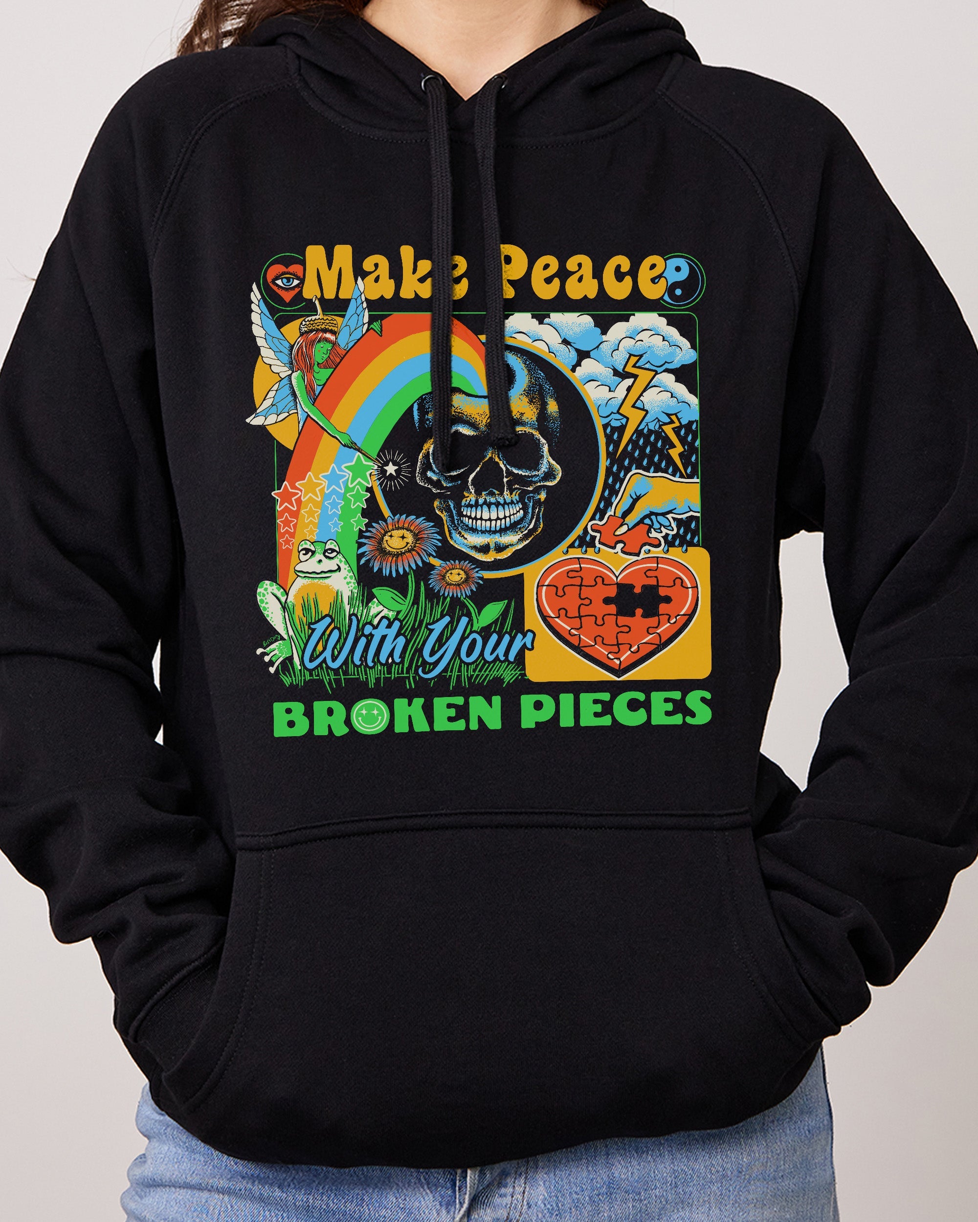 Make Peace Hoodie Australia Online Black