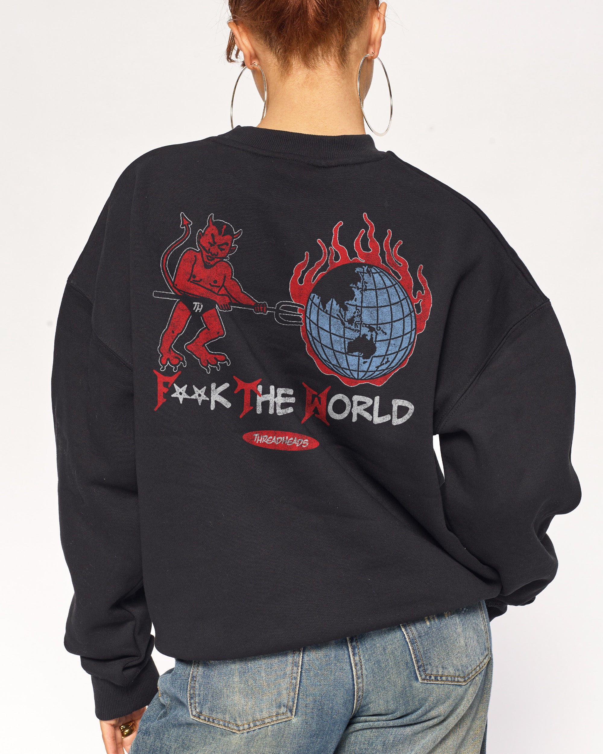 F**k The World Sweatshirt Threadheads Australia Online