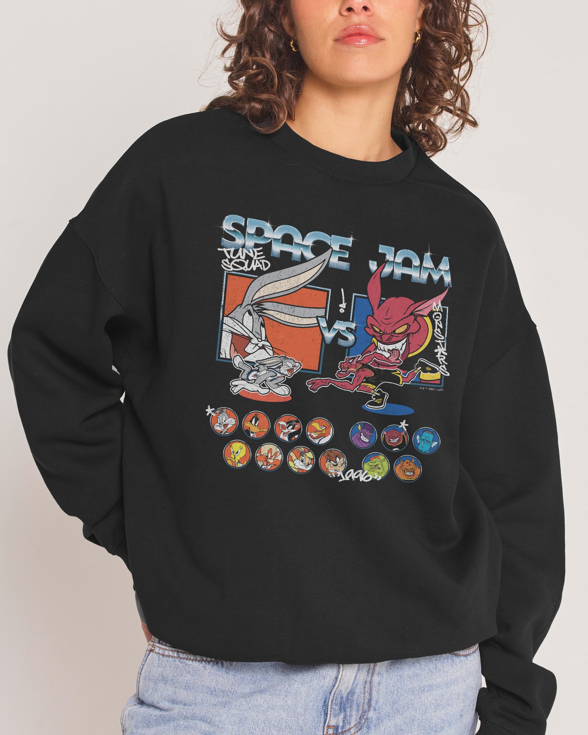 Tune Squad v Monsters Black Sweatshirt