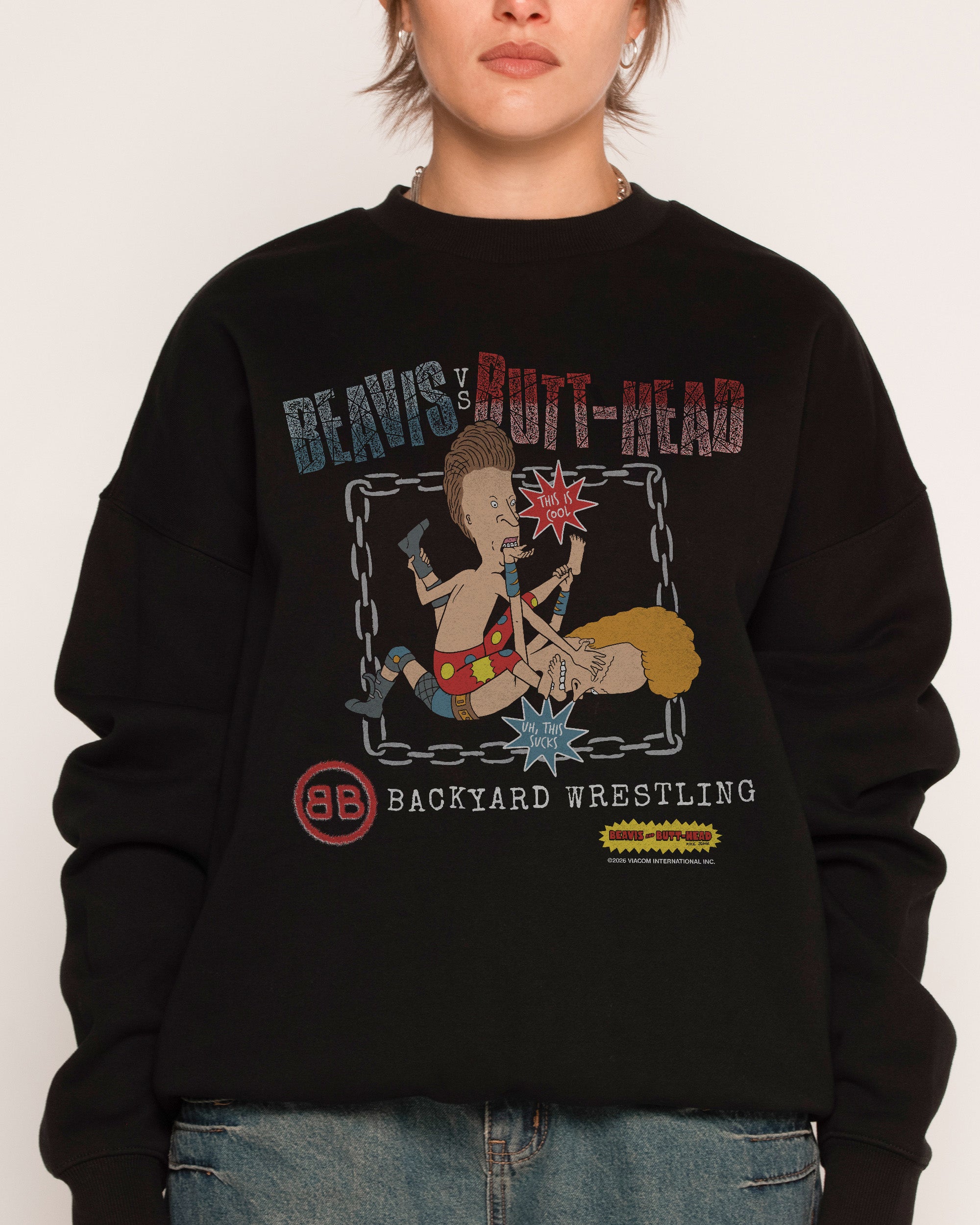 Backyard Wrestling Black Sweatshirt