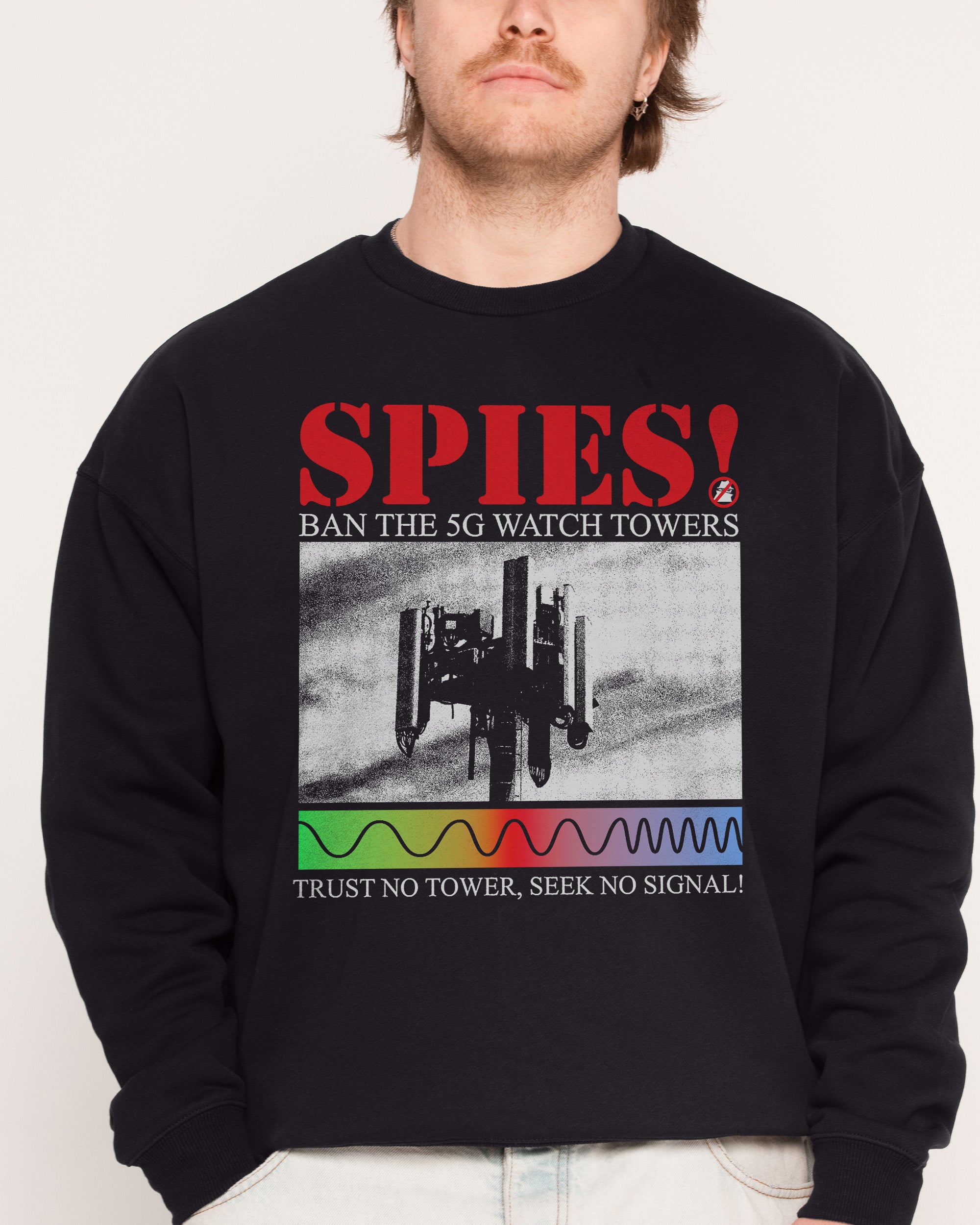 Seek No Signal Black Sweatshirt